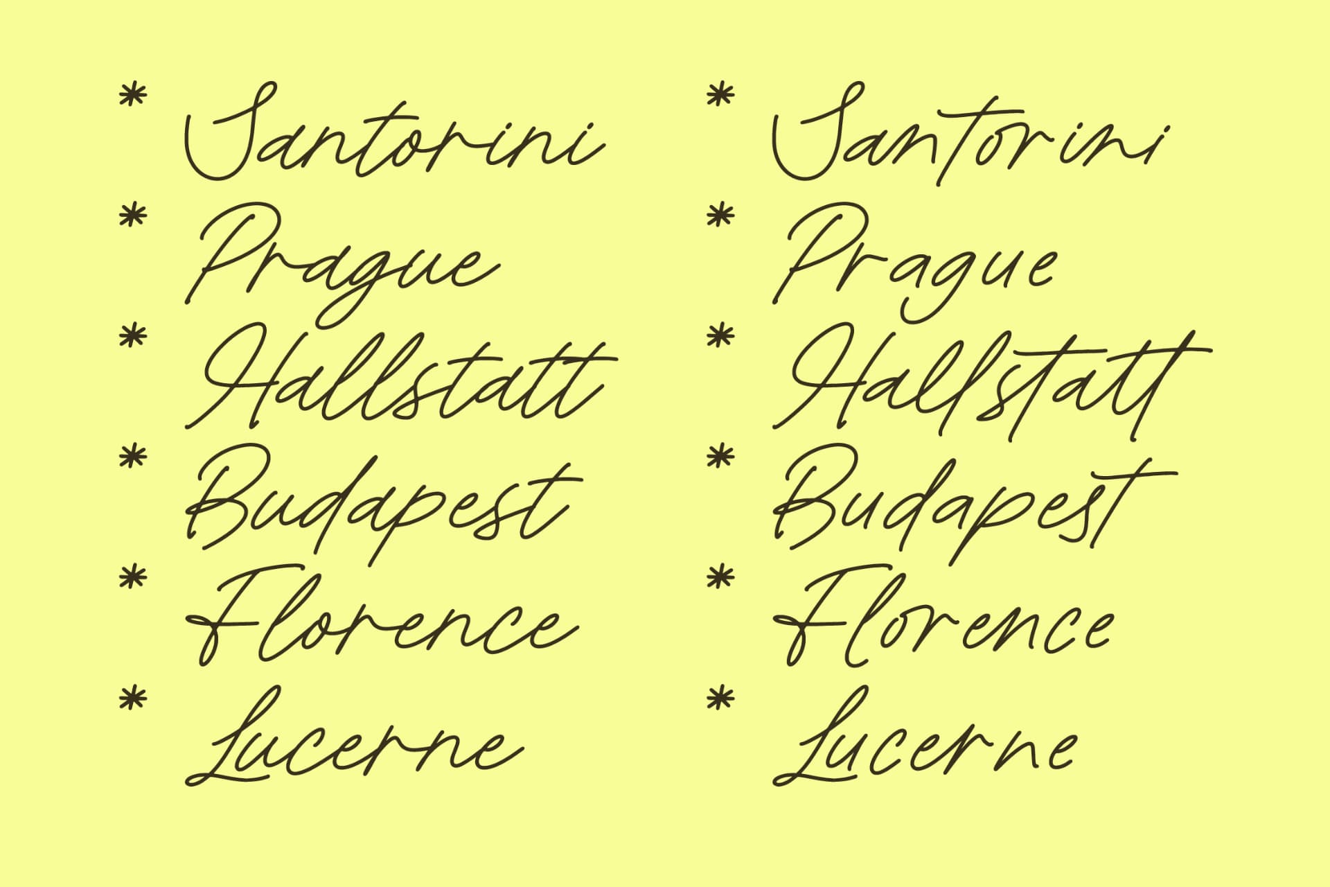 Preview 13 for Belon Fine Kanteris - Monoline Handwritten Font
