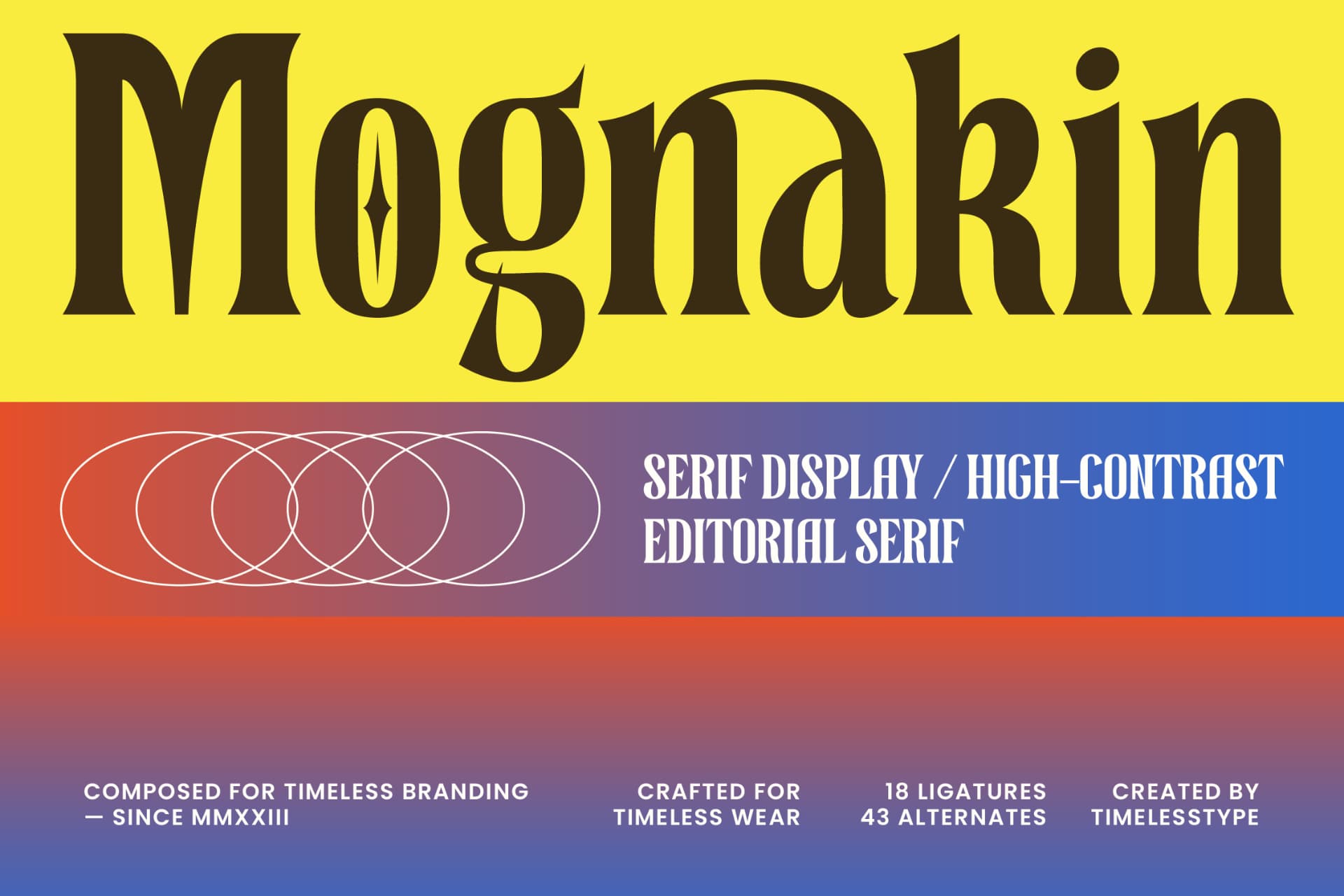 Preview 1 for Mognakin – Serif Display Font