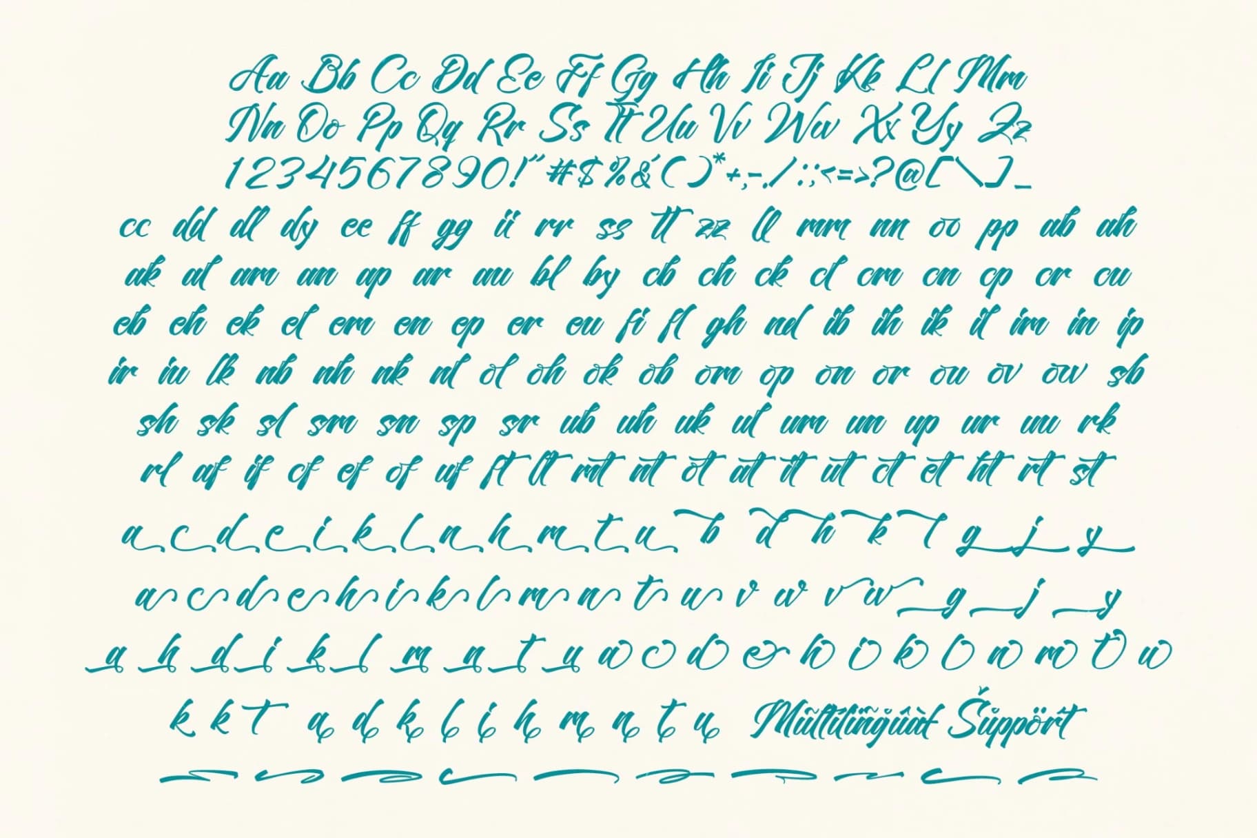 Preview 9 for Contynew Kastifu - Bold Calligraphy Font