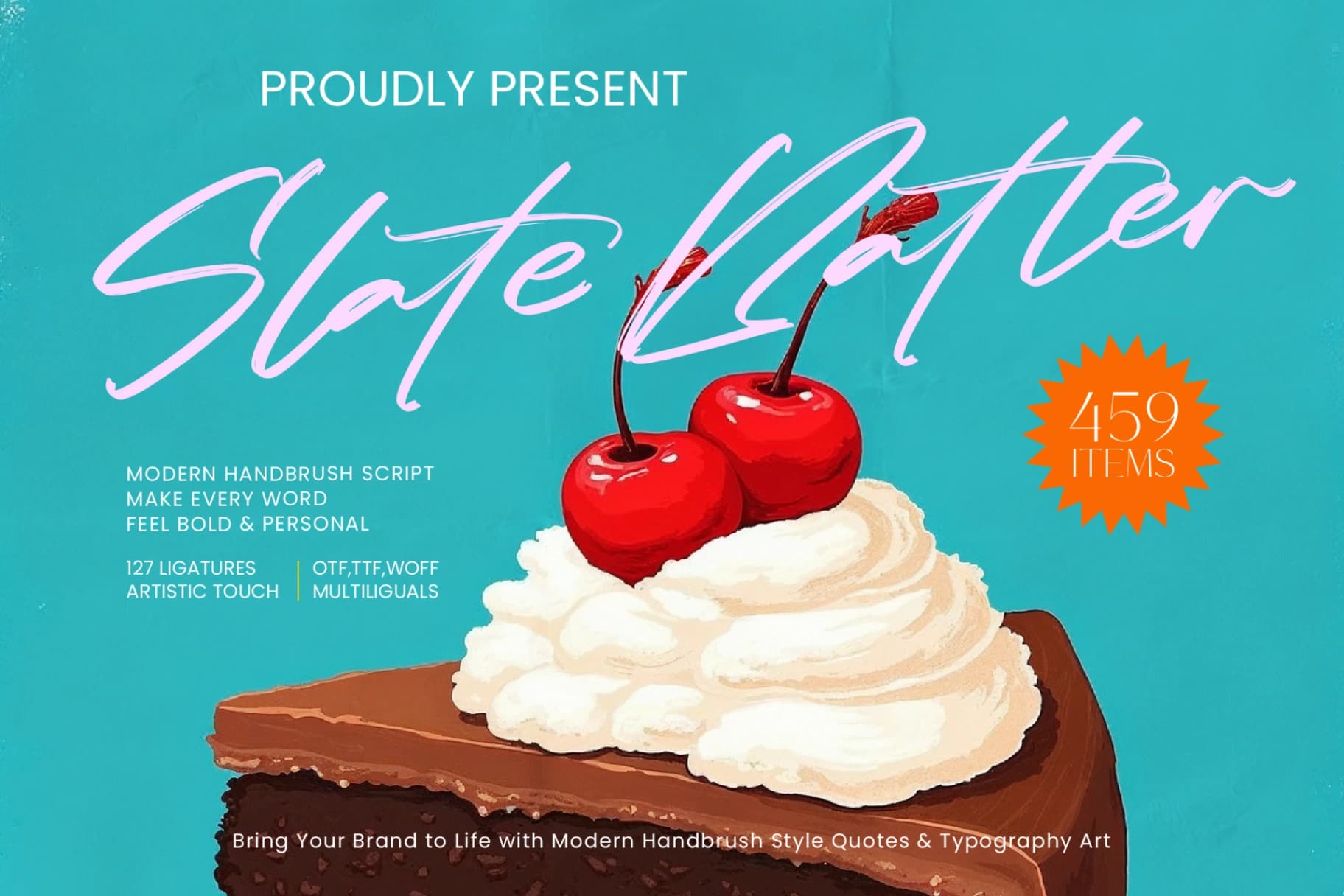 Preview of Slate Batter - Modern Handbrush Script font