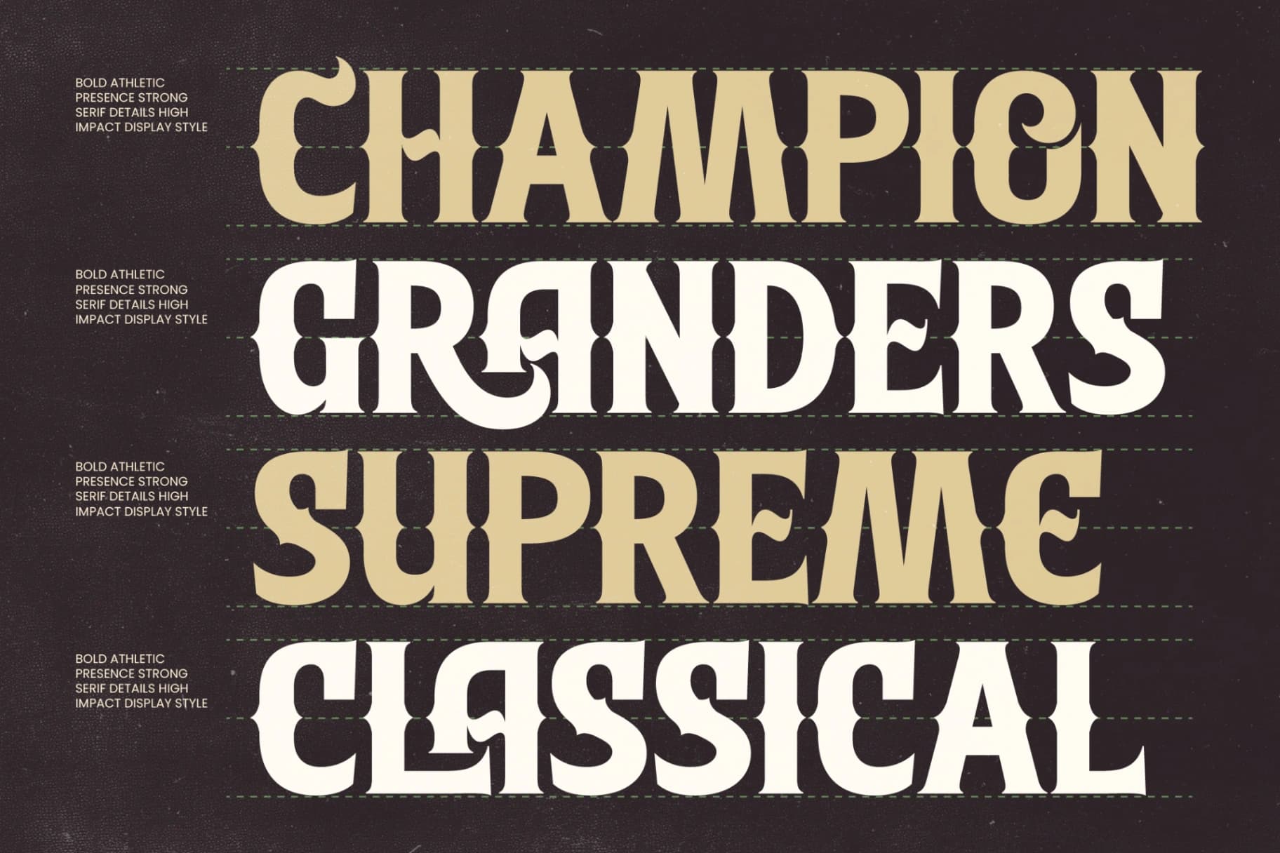 Preview 8 for Southern Baseball - Retro Athletic Serif Display
