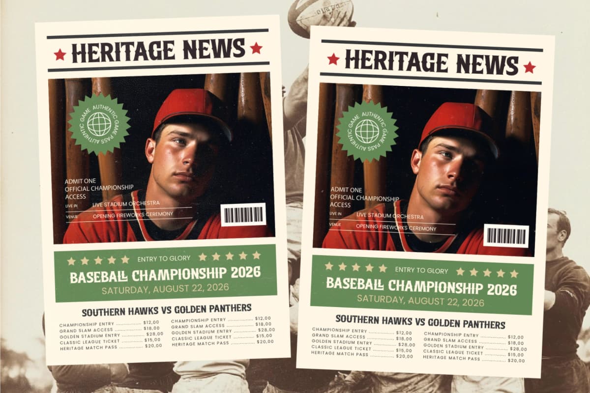 Southern Baseball - Retro Athletic Serif Display font preview 3