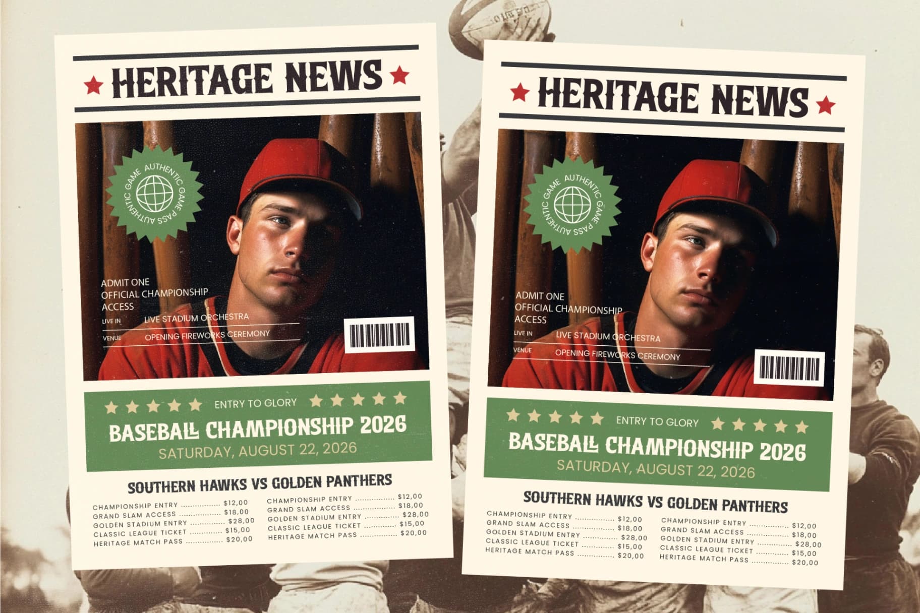 Preview 3 for Southern Baseball - Retro Athletic Serif Display