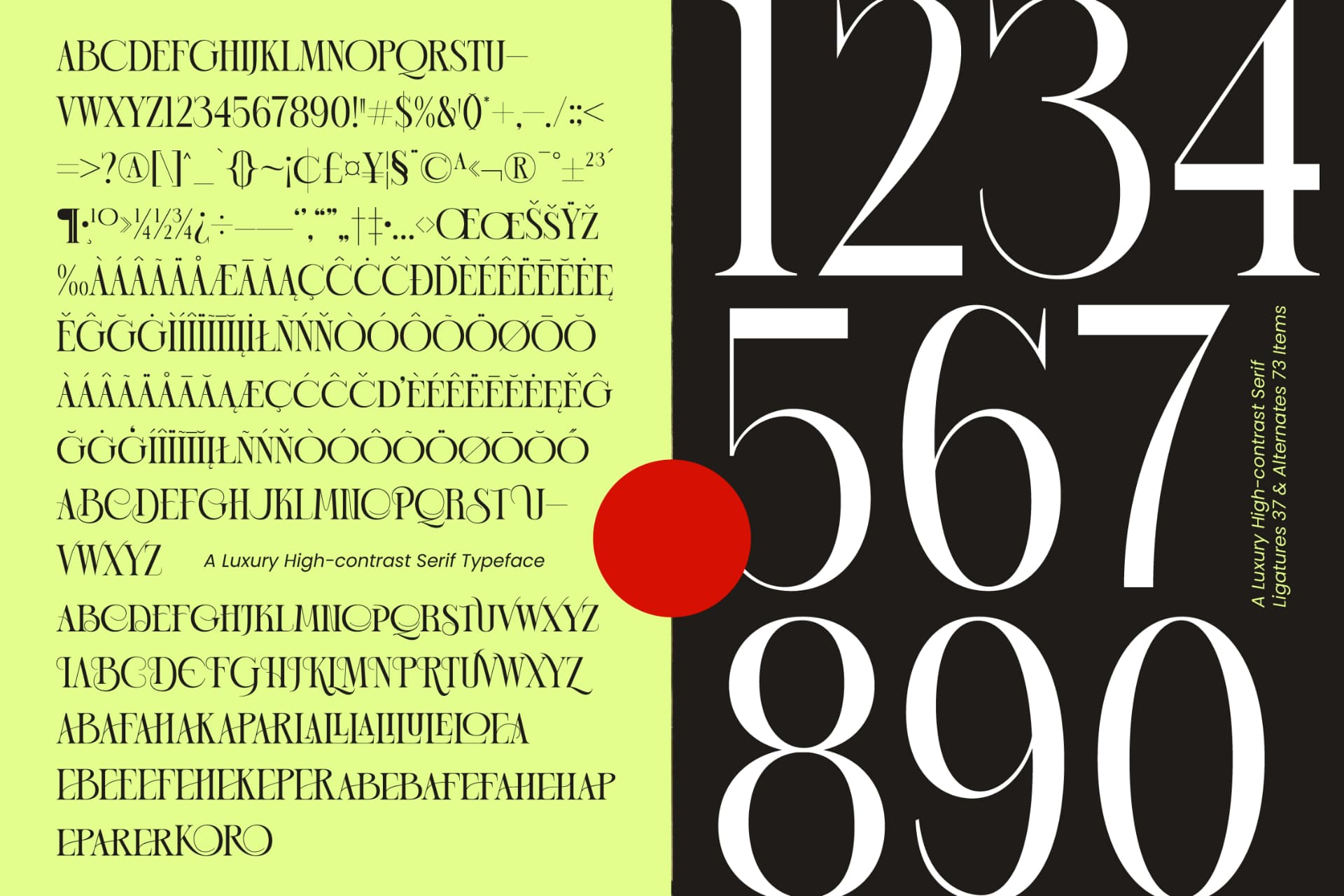 Preview 13 for Blonare – Luxury High Contrast Serif