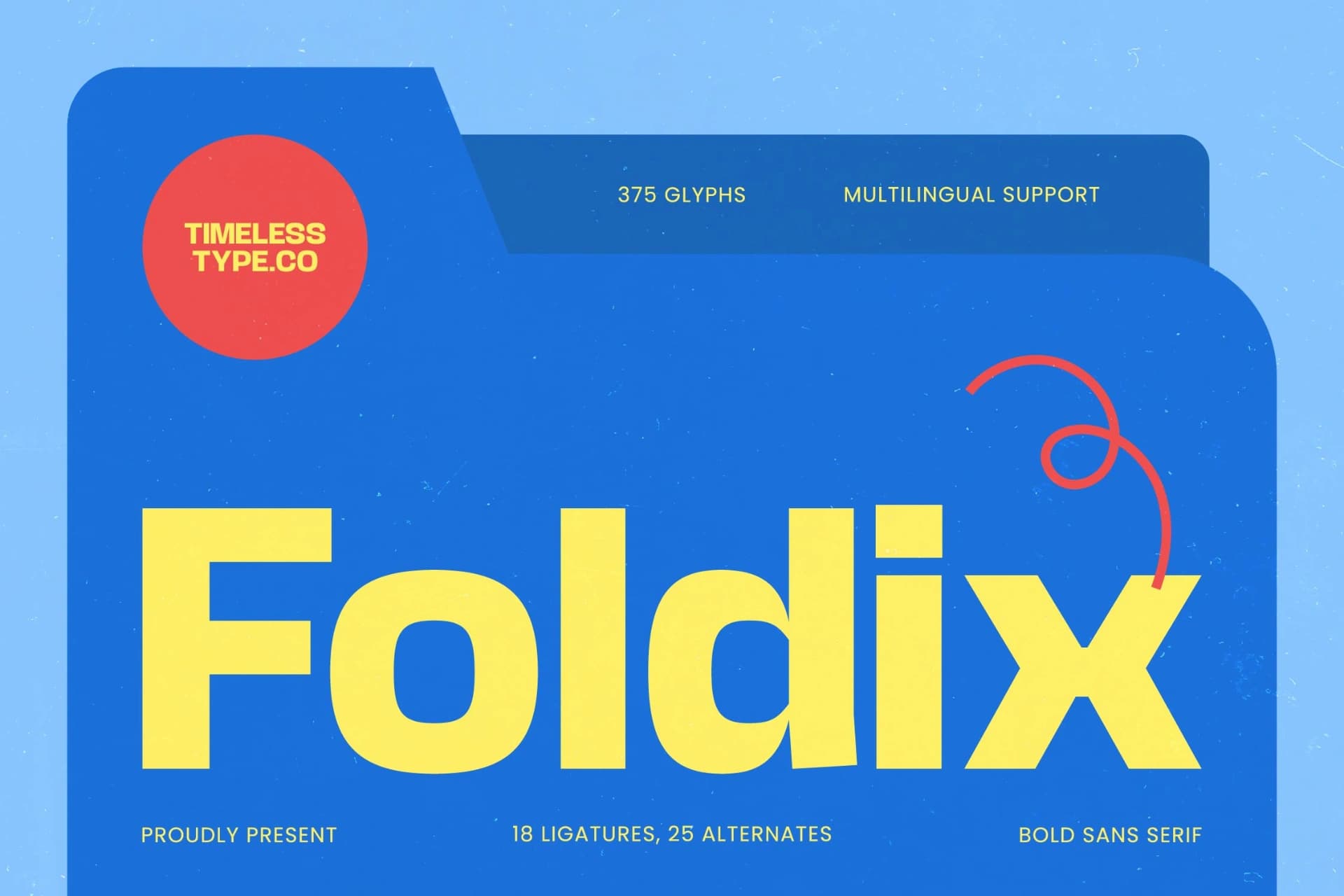 Preview of Foldix – Bold Sans Serif font