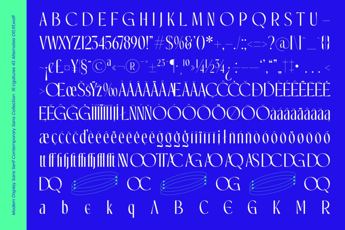 Dekota – Modern Display Sans Serif font preview 13