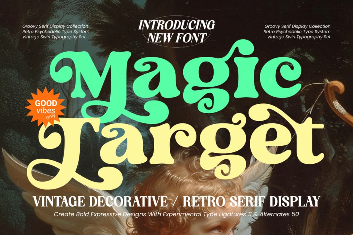 Magic Target – Retro Serif Display font preview