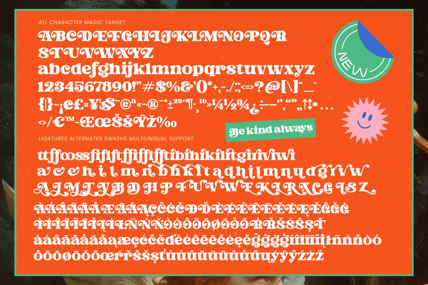 Preview 14 for Magic Target – Retro Serif Display