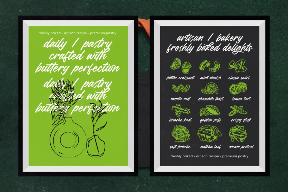Glaytons - Bold Script Handwritten Font font preview 9
