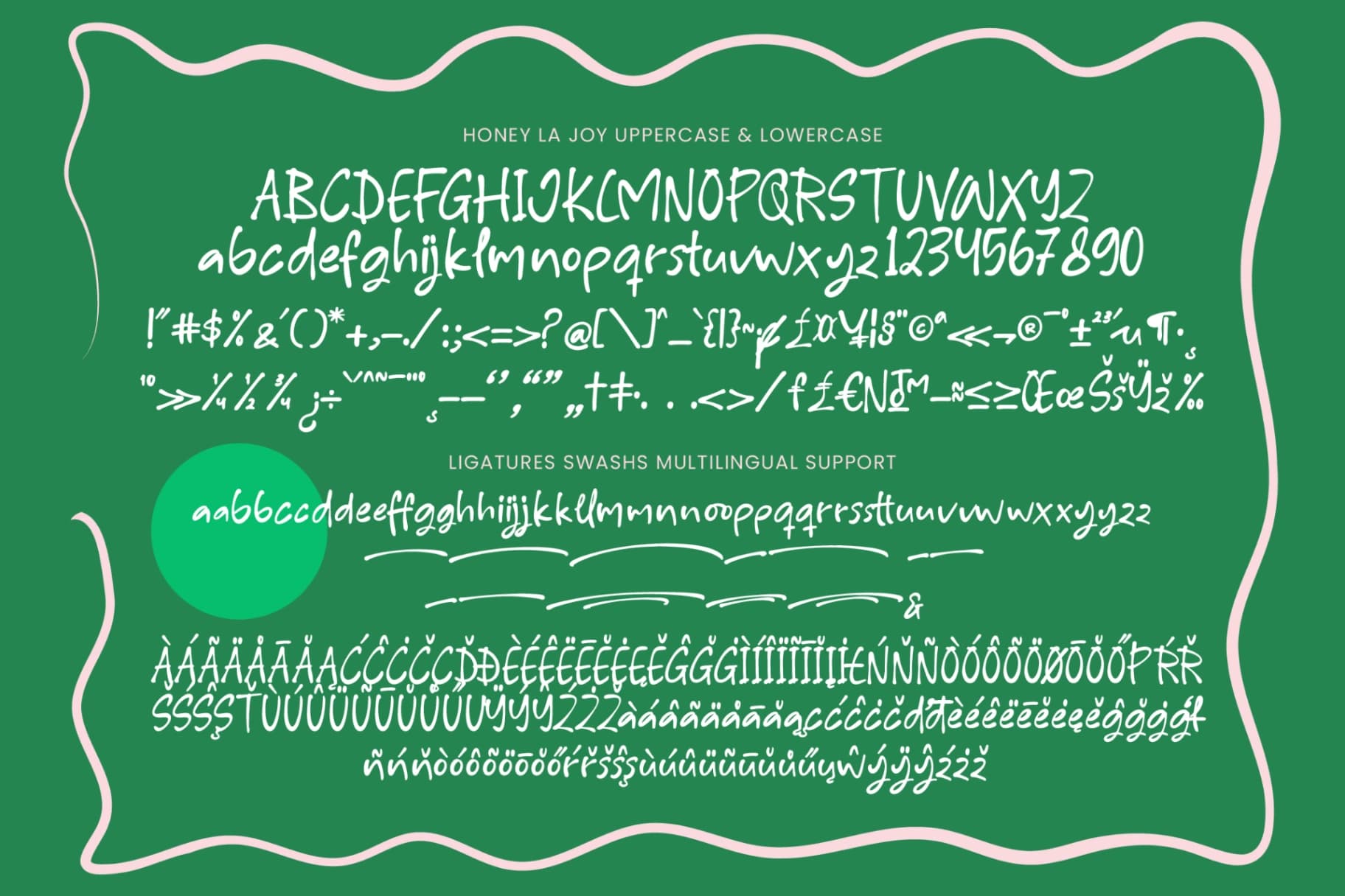 Preview 14 for Honey La Joy - Natural Handwritten Font