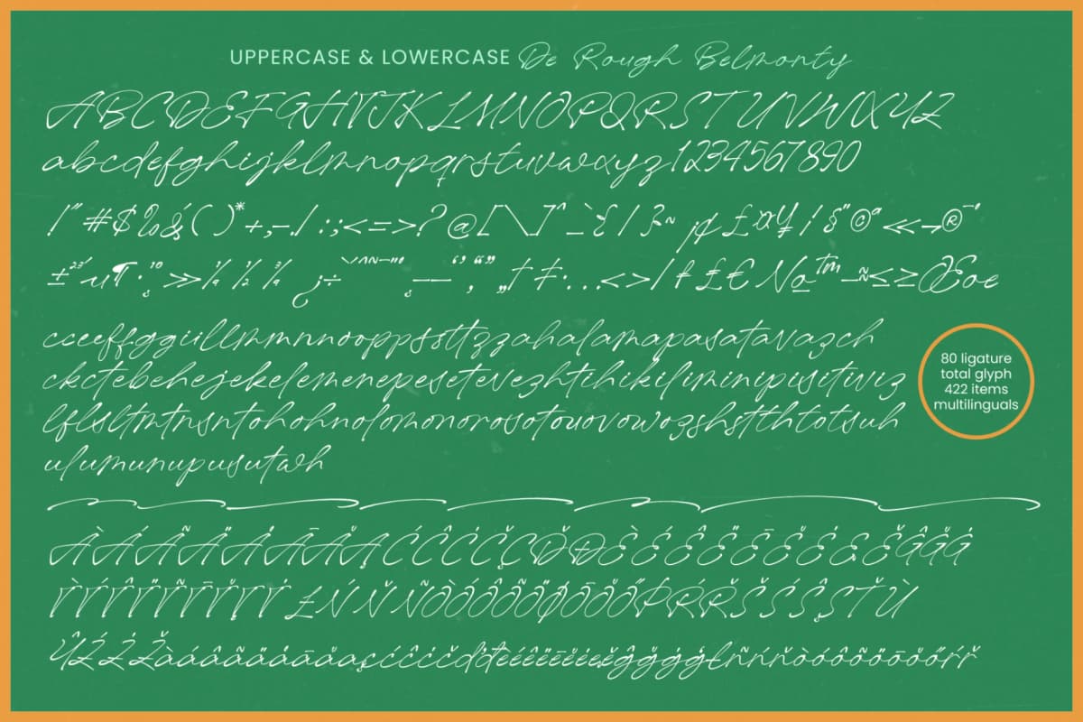 Preview 14 for De Rough Belmonty - Modern Rough Signature