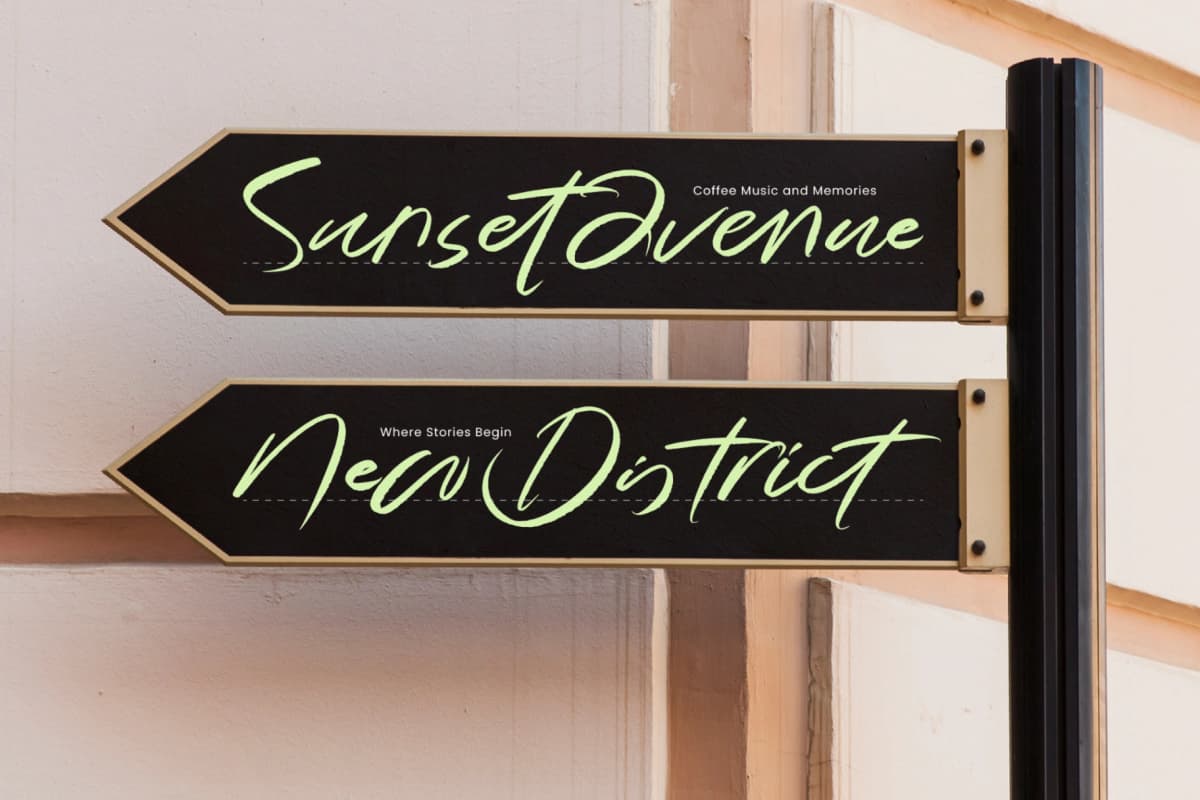 Preview 6 for Magnetic Playback - Handbrush Script Font