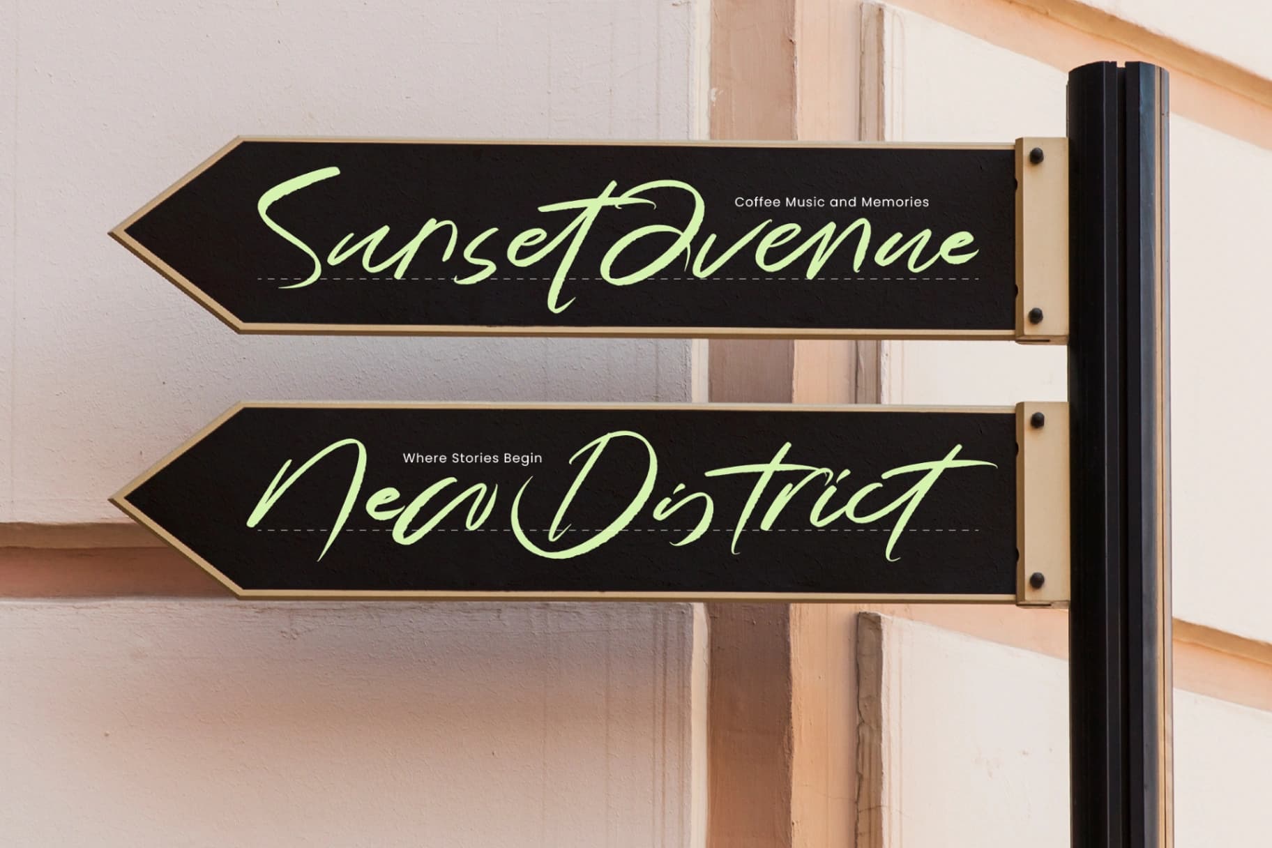 Preview 6 for Magnetic Playback - Handbrush Script Font