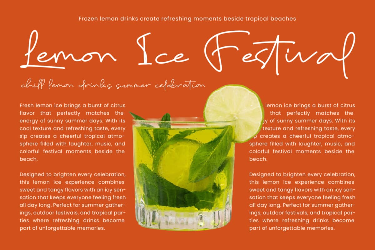 Taste Juicy Scribbles - Organic Handwritten Display font preview 4