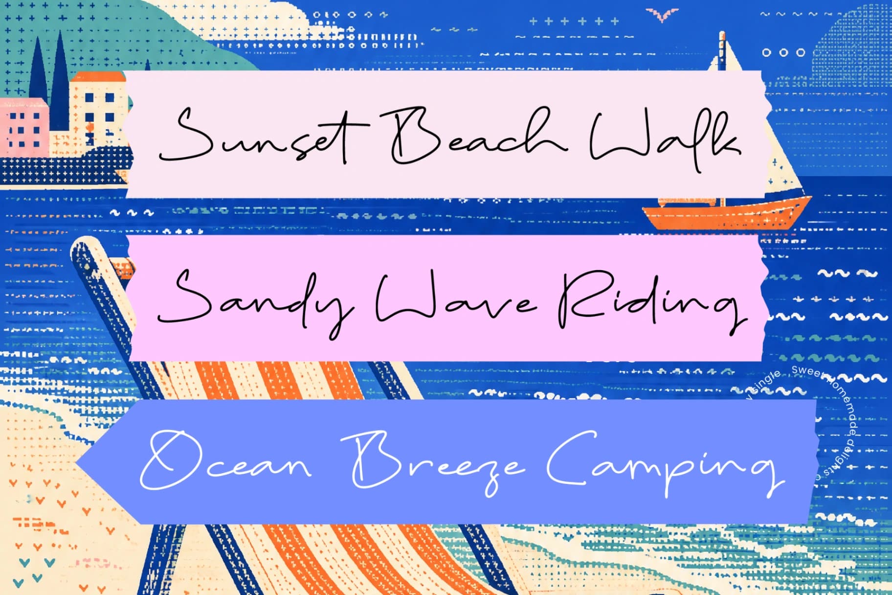Preview 8 for Taste Juicy Scribbles - Organic Handwritten Display