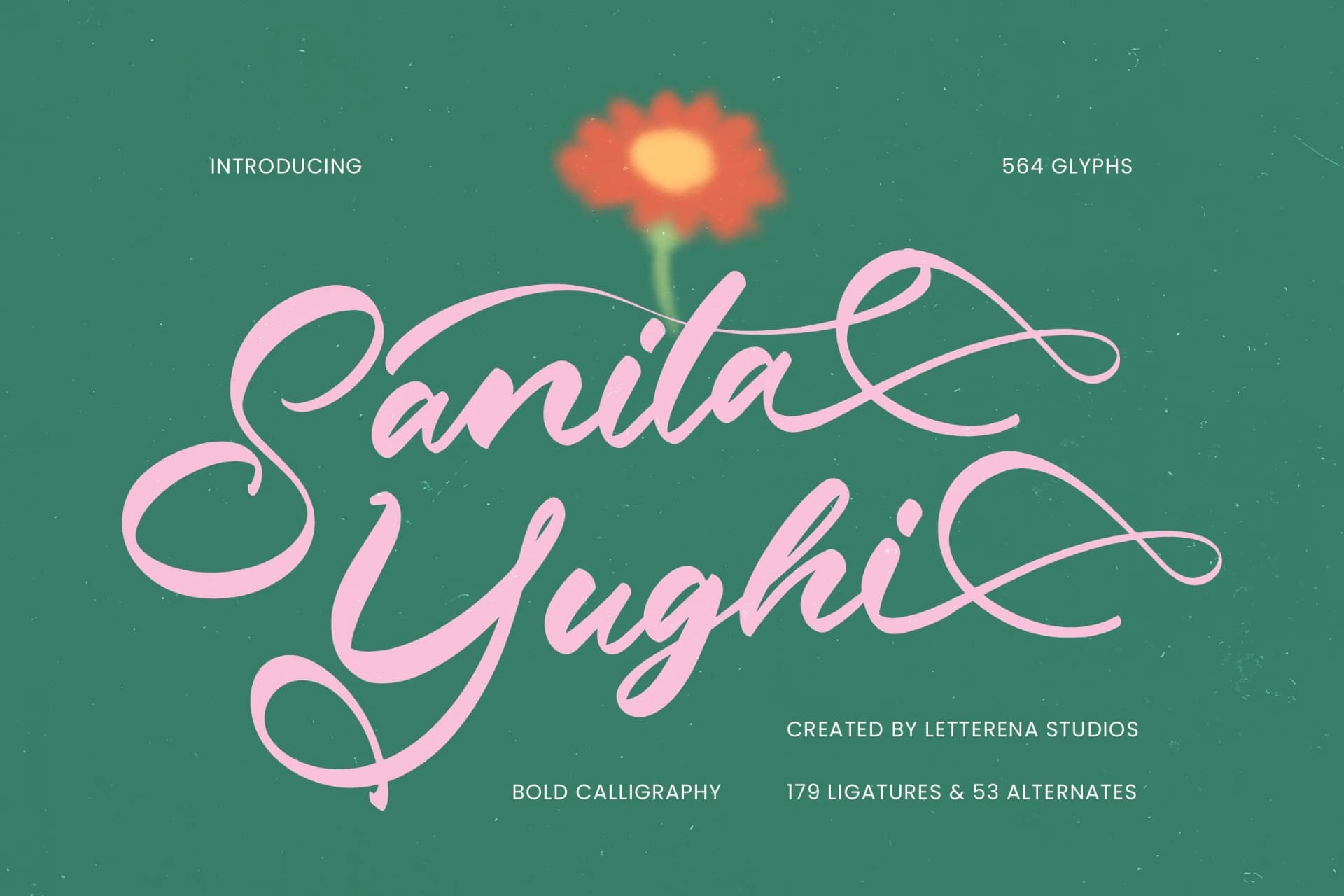 Preview of Sanita Yughi - Bold Calligraphy font