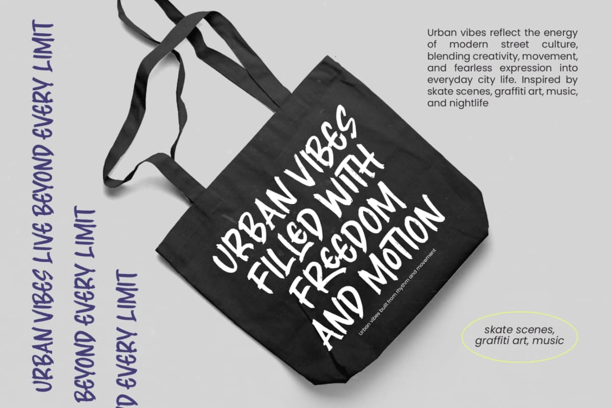 Preview 11 for Marble Rushy - Allcaps Brush Typeface