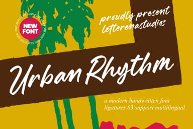Urban Rhythm - Modern Handwritten Font