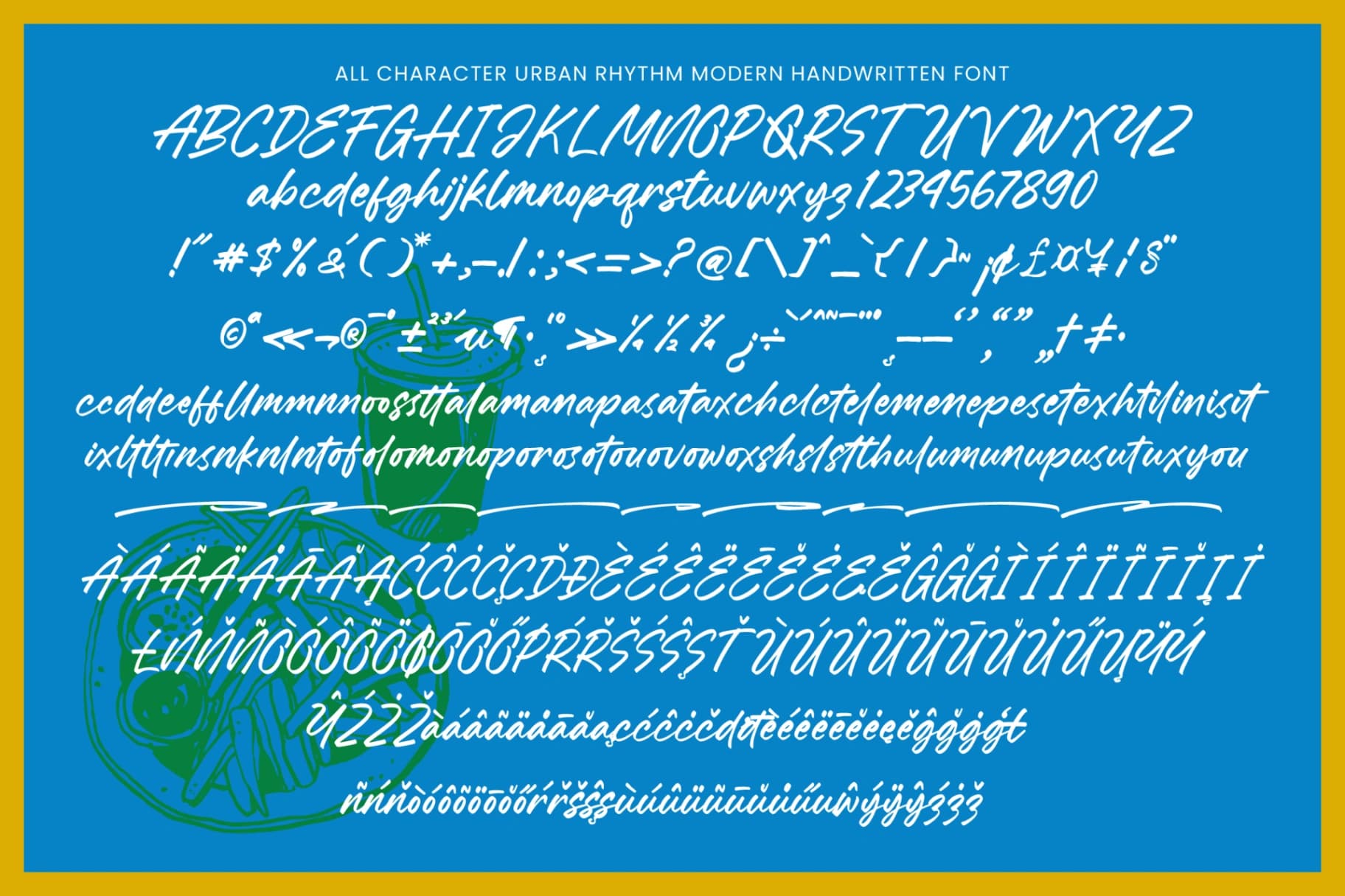 Preview 14 for Urban Rhythm - Modern Handwritten Font