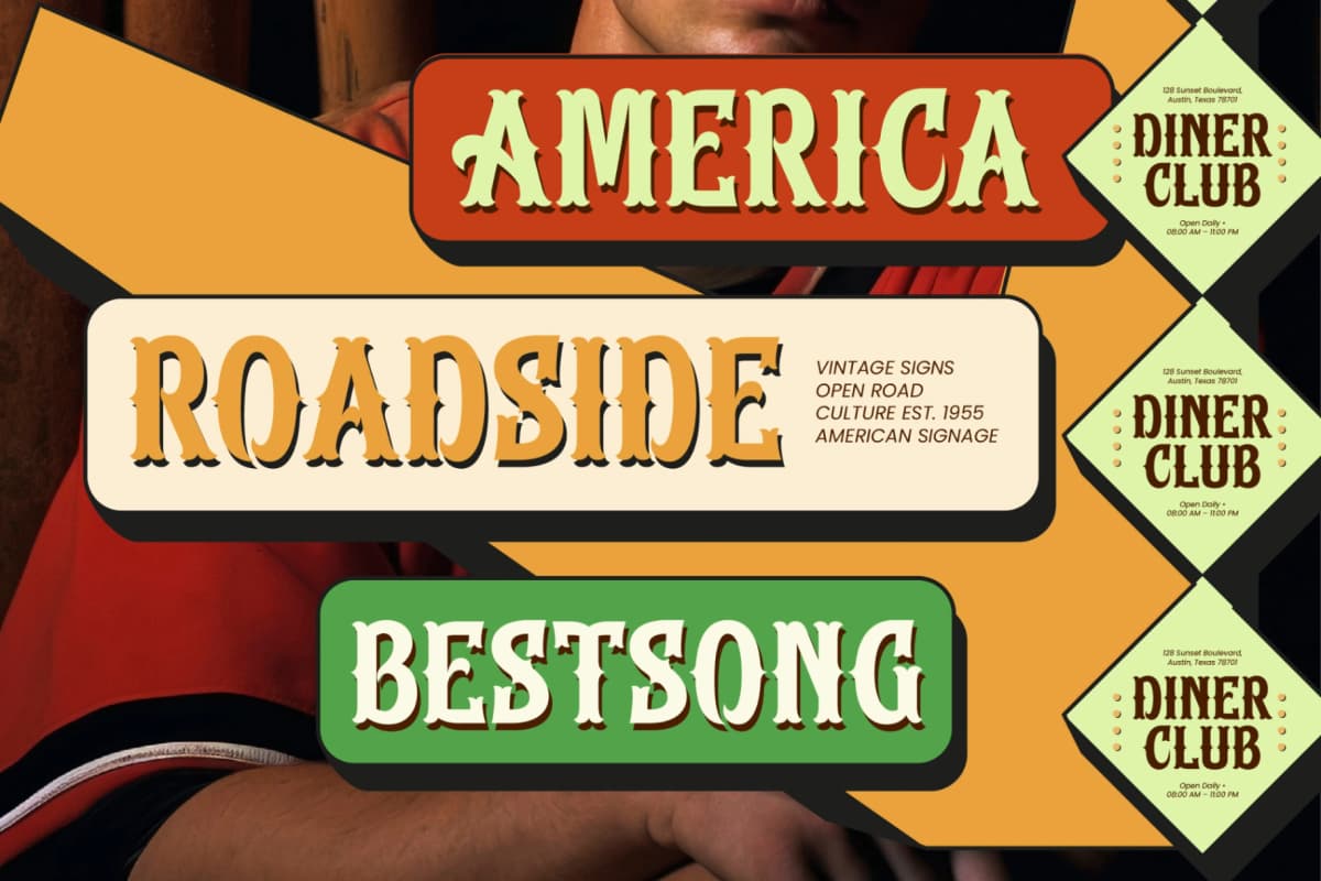 Bechon Spurs – Special Vintage Americana Display font preview 5