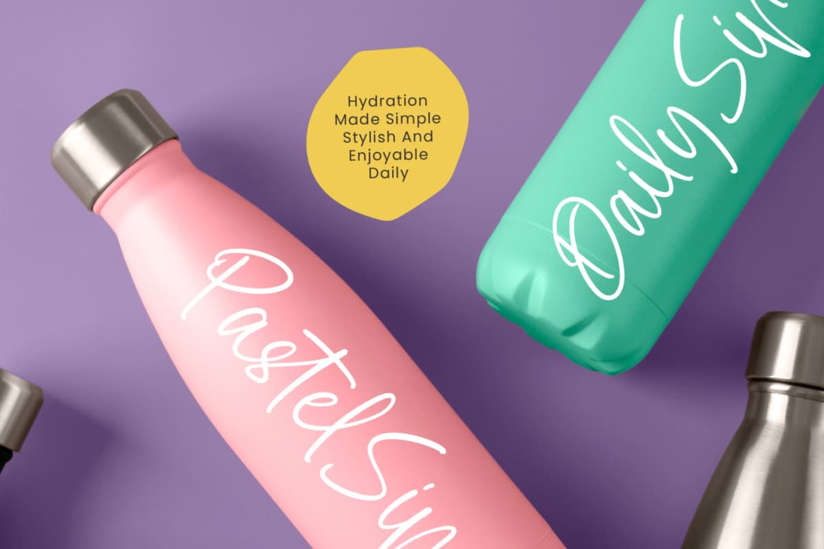 Pastelswirl - Casual Handwritten Script Font font preview 8