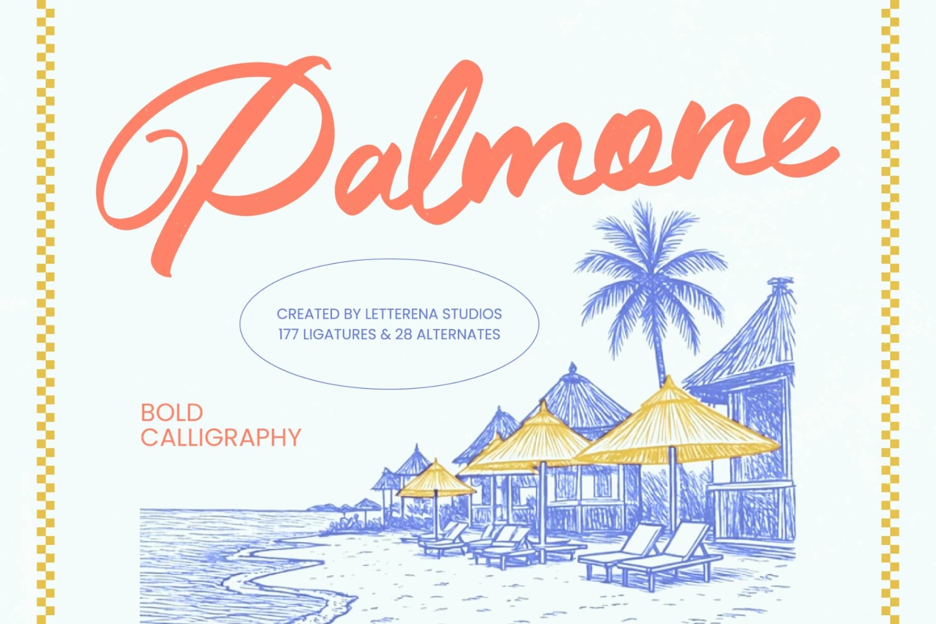 Preview of Palmone - Bold Calligraphy font