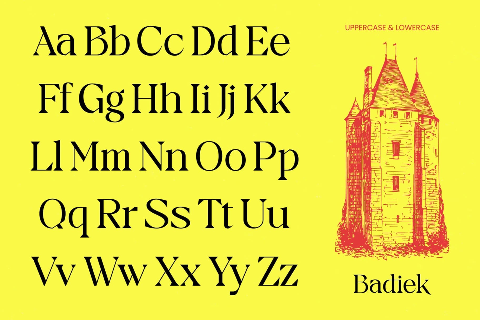 Preview 3 for Badiek – Serif Display
