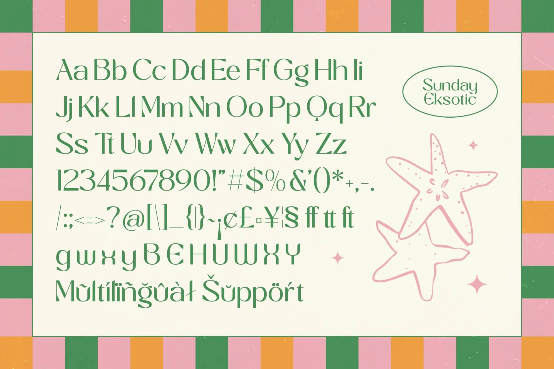Preview 14 for Sunday Eksotic – Sans Serif Display