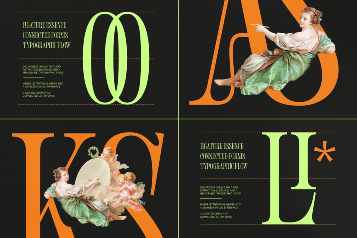 Shliterin – Elegant Condensed Serif font preview 12