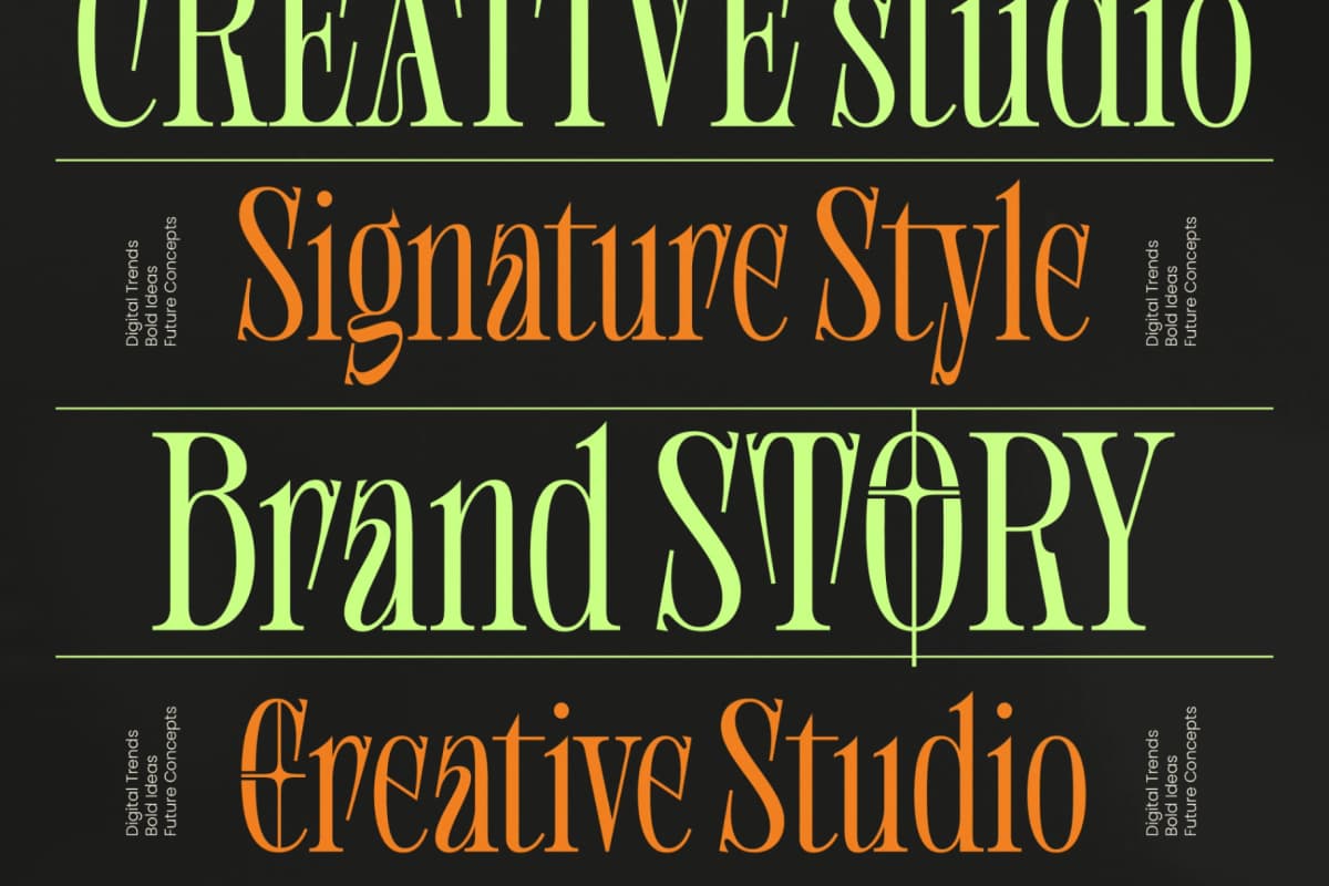 Shliterin – Elegant Condensed Serif font preview 10
