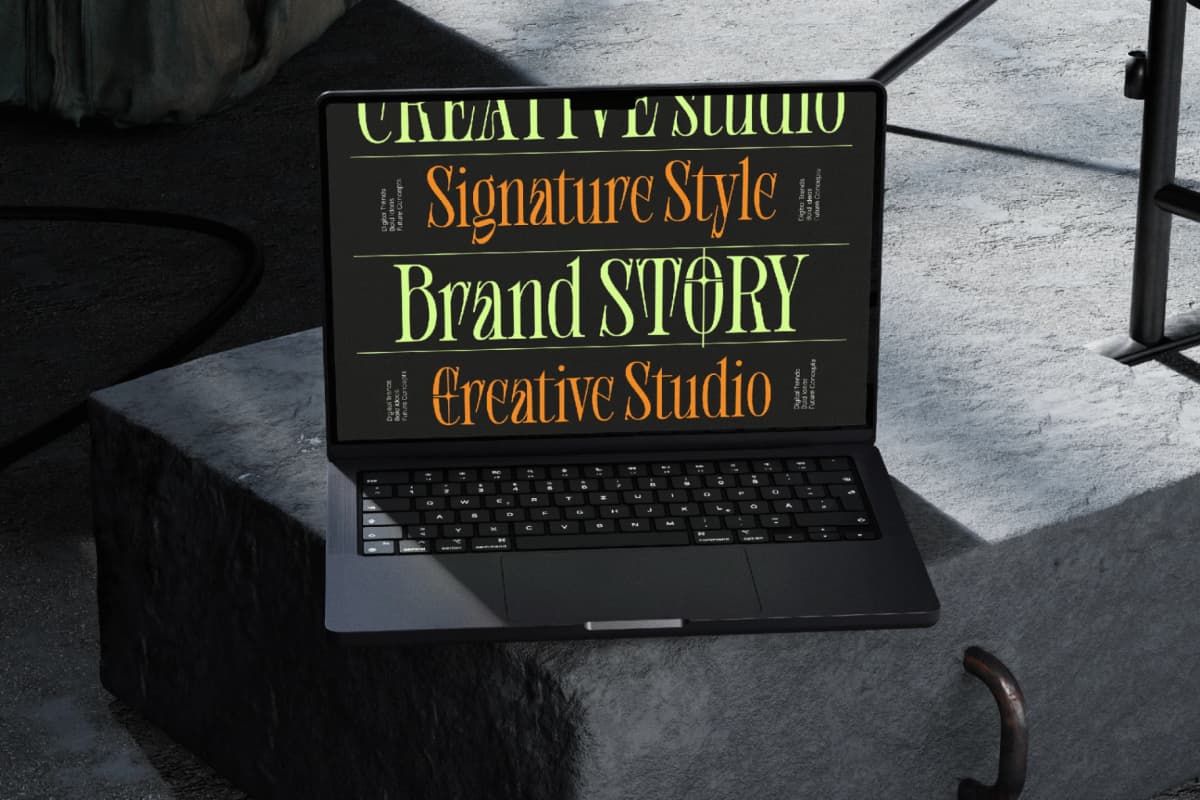Shliterin – Elegant Condensed Serif font preview 4