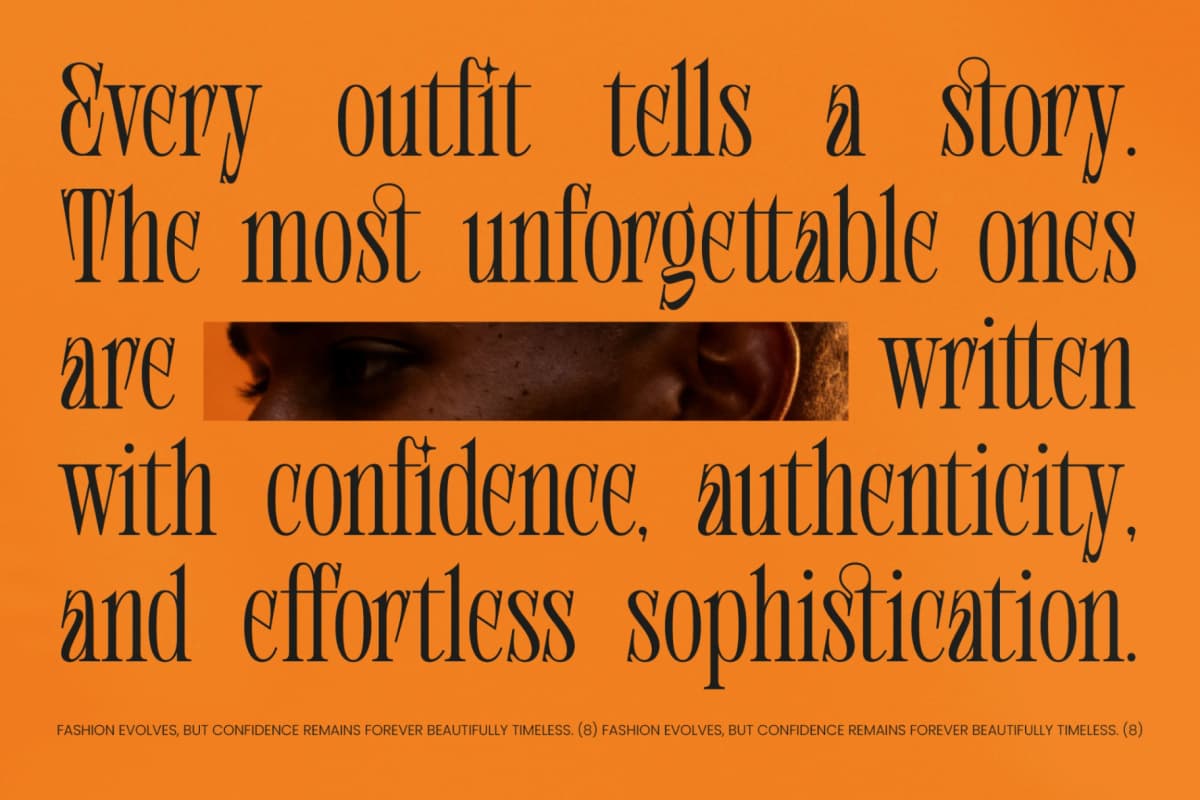 Shliterin – Elegant Condensed Serif font preview 11