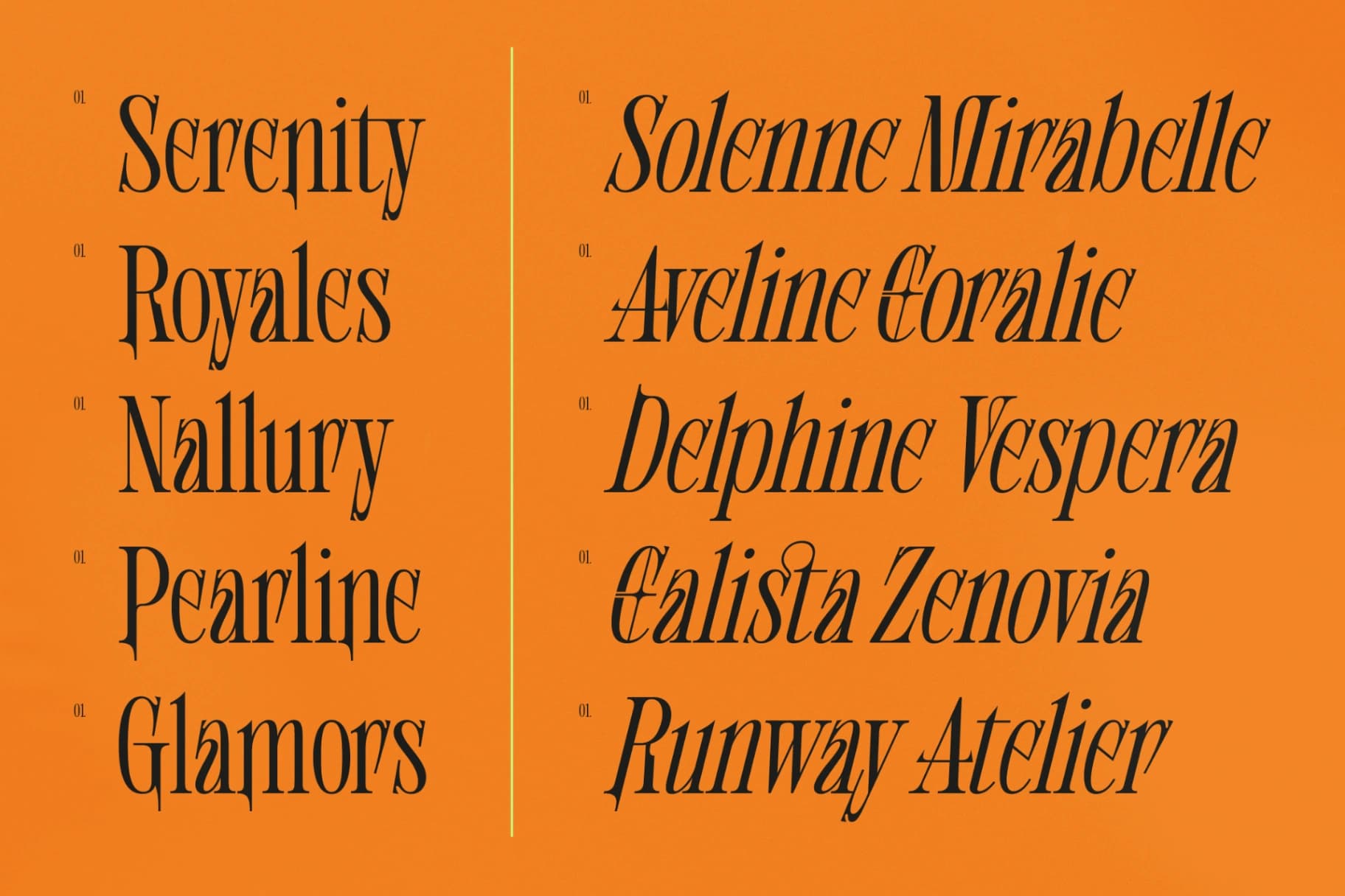 Preview 13 for Shliterin – Elegant Condensed Serif