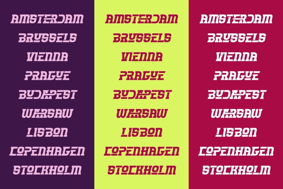 Quantum Orbitals Signal – Bold Extended Futuristic Sans Serif font preview 3