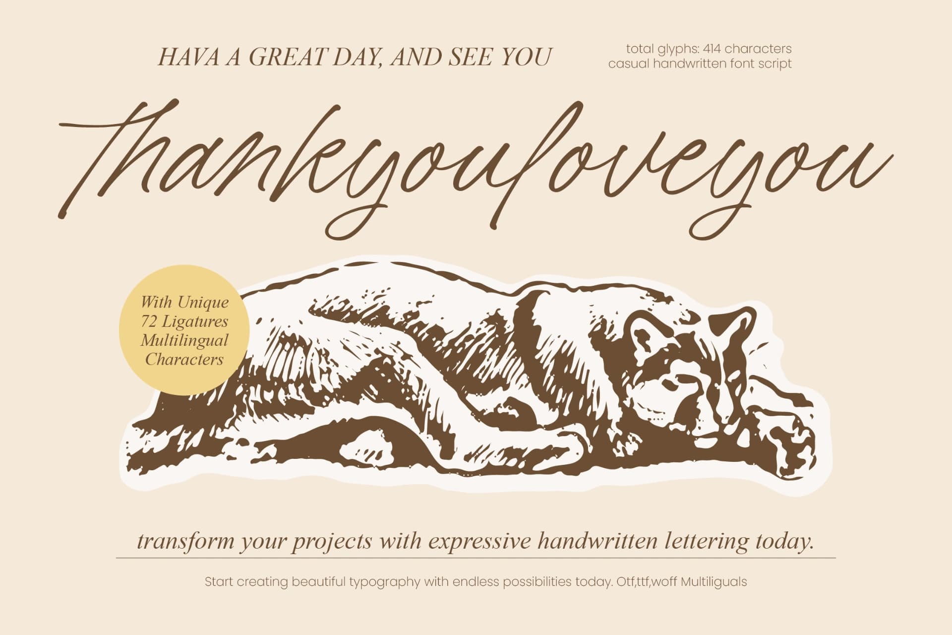 Preview 15 for Wild Belmarty - Casual Handwritten Font