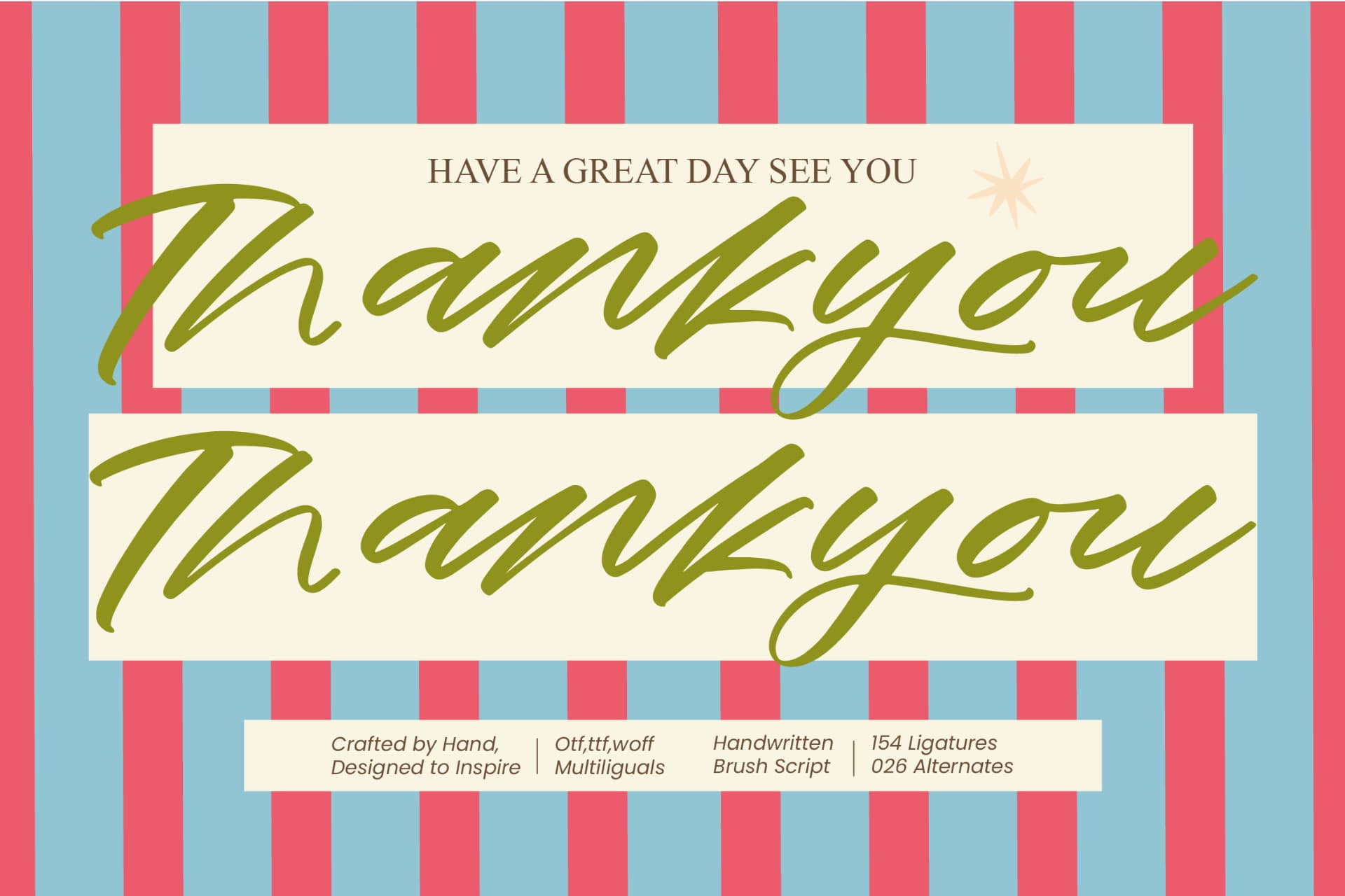 Preview 15 for Garden Harmony - Handwritten Brush Script