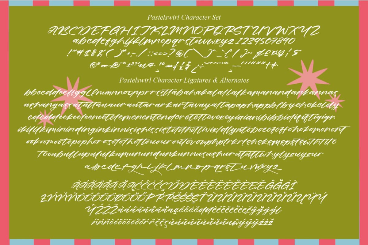 Garden Harmony - Handwritten Brush Script font preview 14