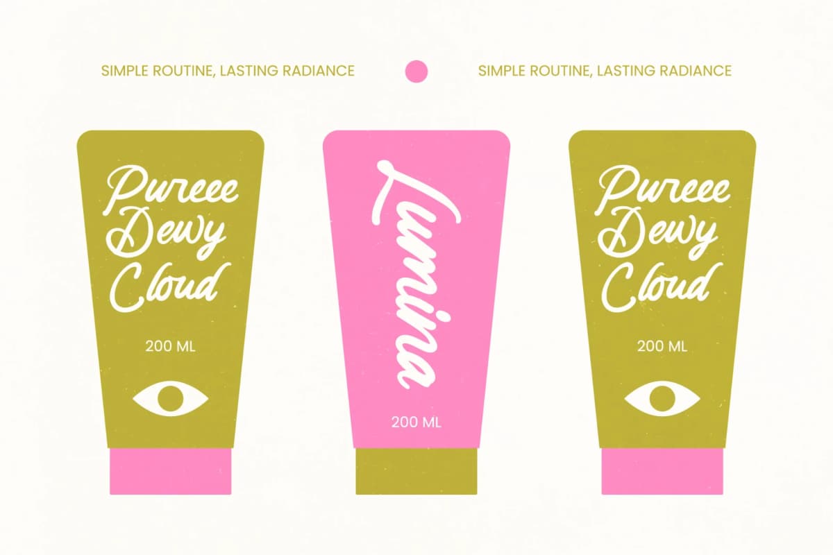 Denthica - Aesthetic Handwritten font preview 5