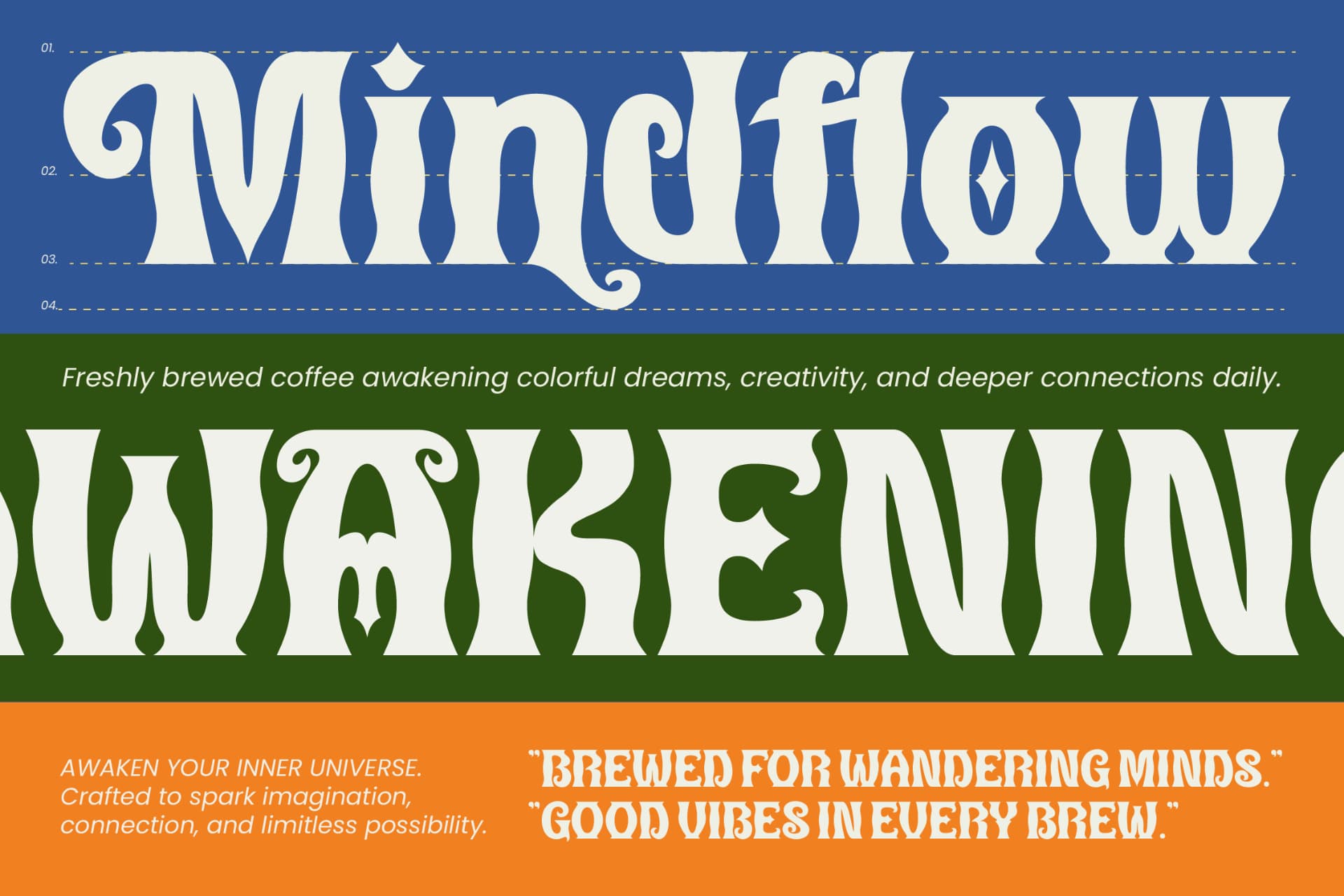 Preview 3 for Alchemy Mirage – Vintage Psychedelic Font
