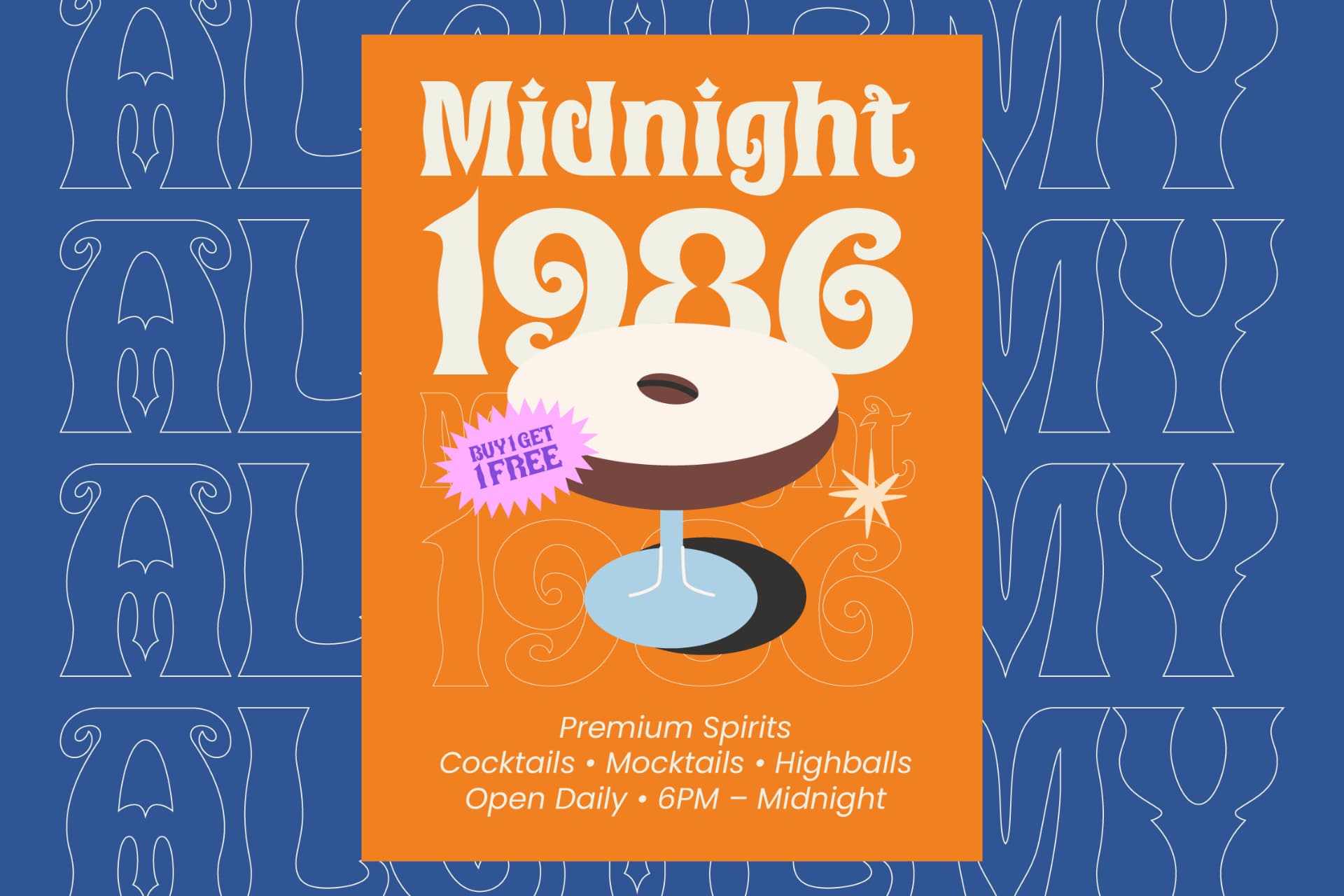 Preview 6 for Alchemy Mirage – Vintage Psychedelic Font