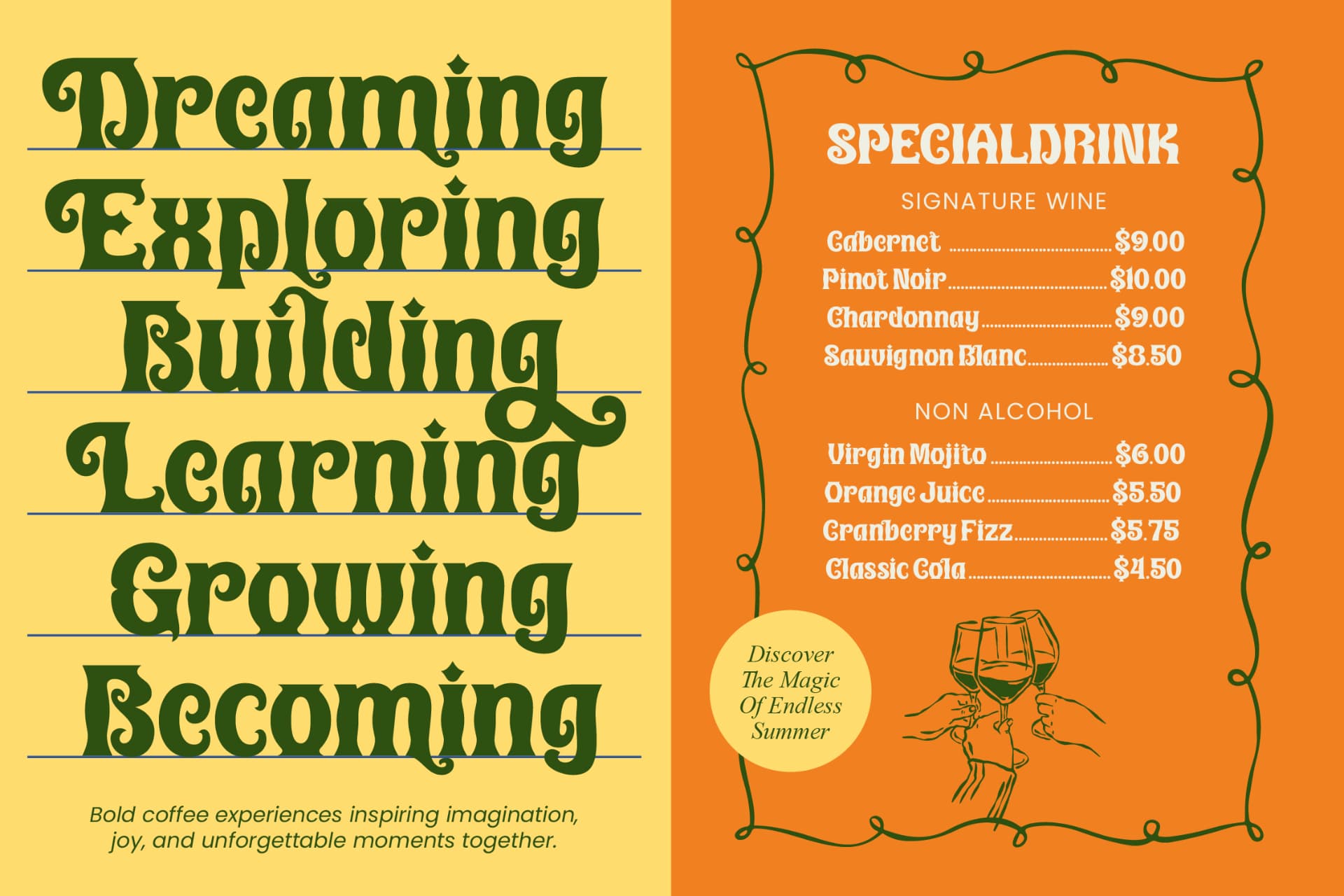 Preview 4 for Alchemy Mirage – Vintage Psychedelic Font