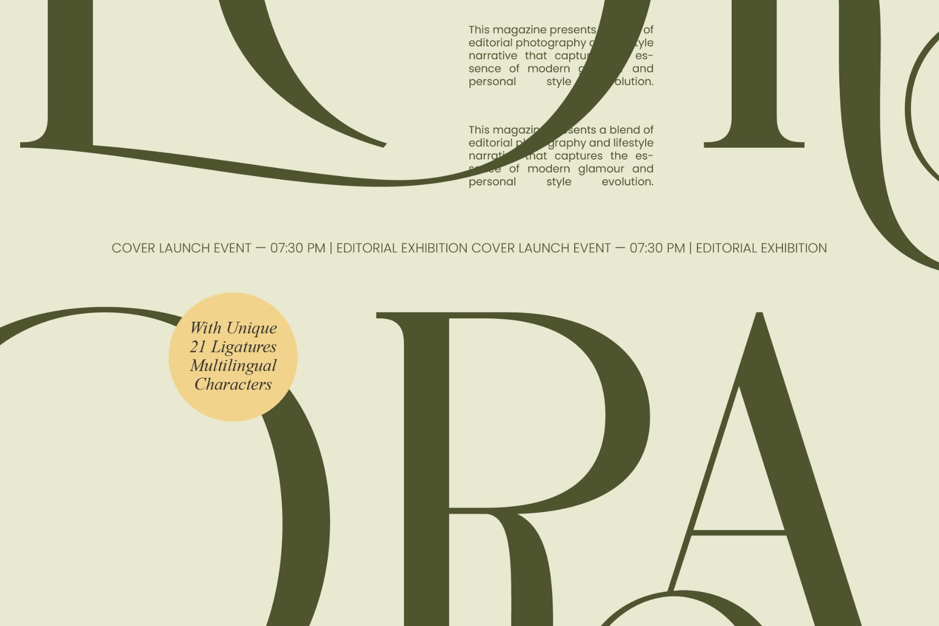 Preview 6 for Aroma Floras - Luxury High Contrast Serif
