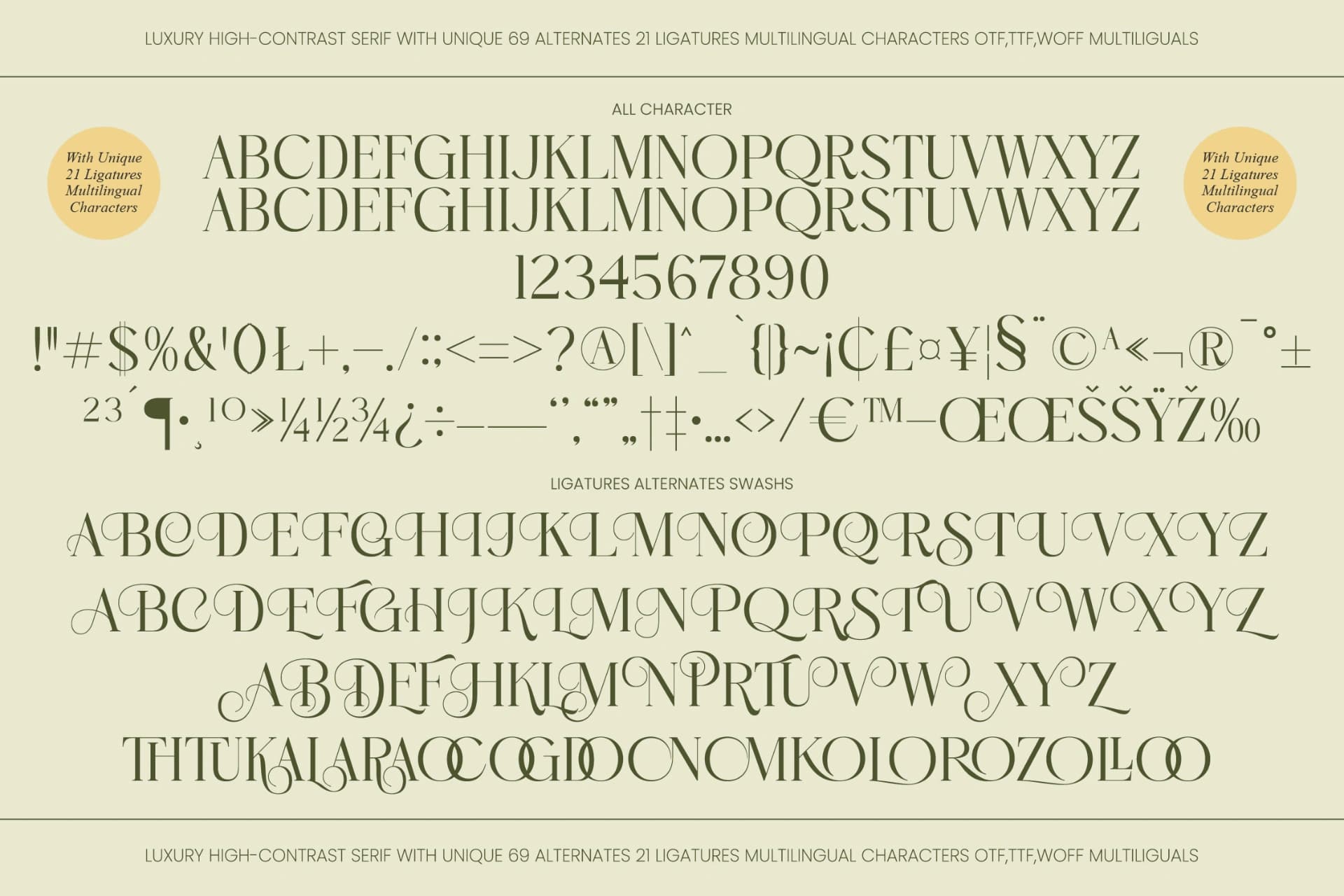 Preview 10 for Aroma Floras - Luxury High Contrast Serif