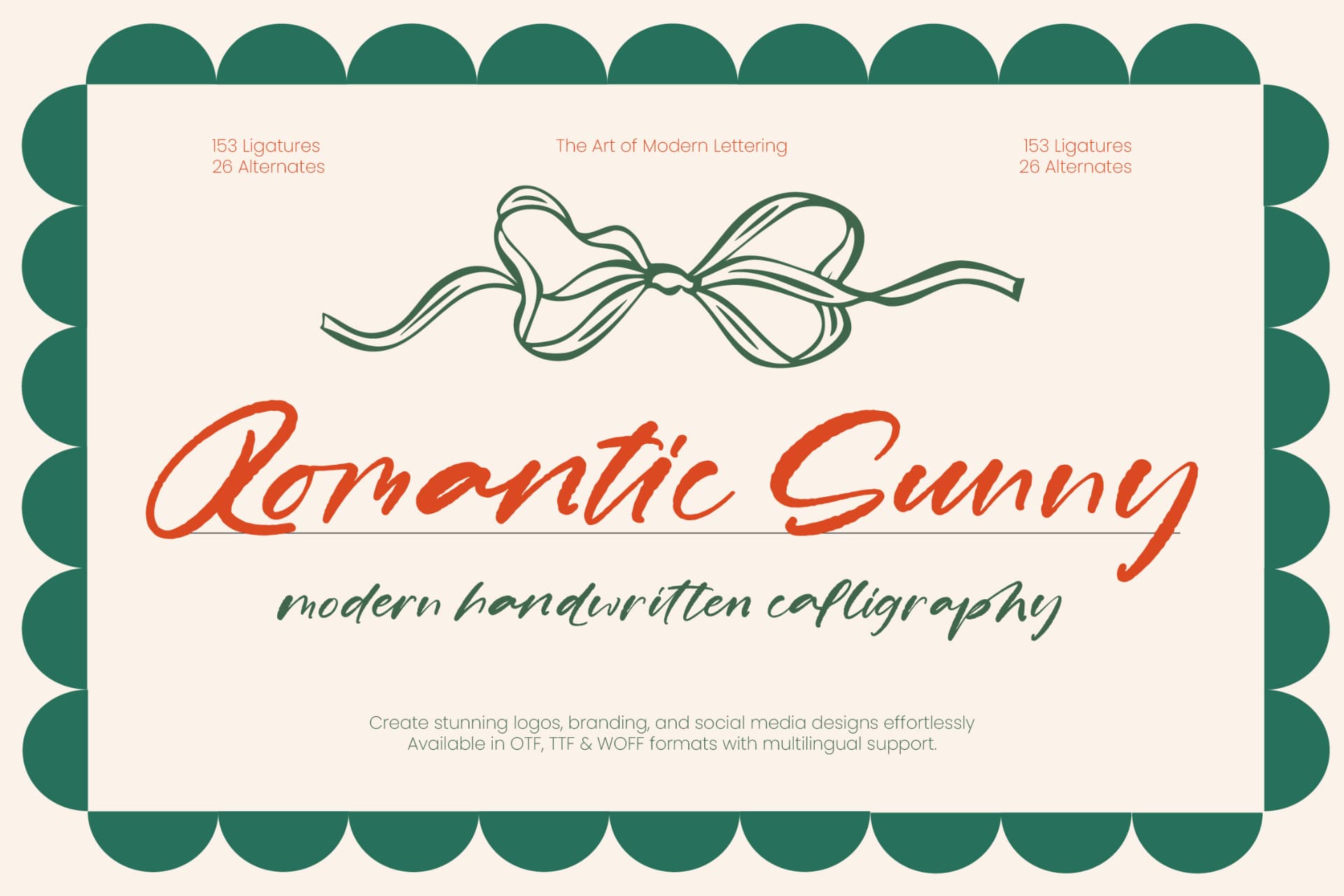 Preview 1 for Romantic Sunny - Modern Handwritten Calligraphy