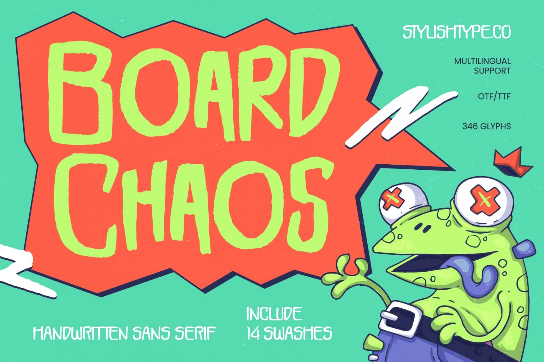 Preview 1 for Board Chaos - Handwritten Sans Serif