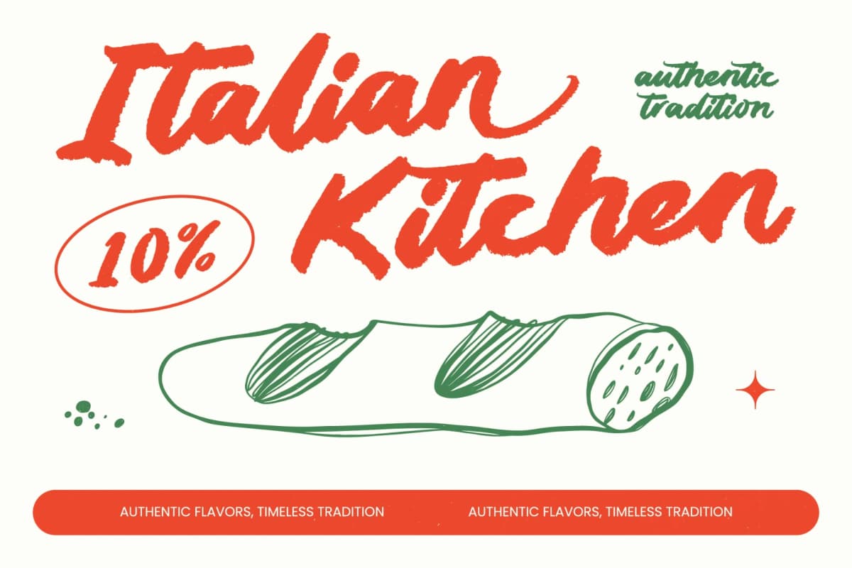 Preview 4 for Radical Slice - Modern Brush Font