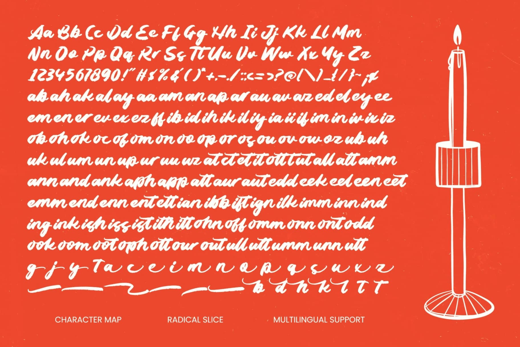 Preview 8 for Radical Slice - Modern Brush Font