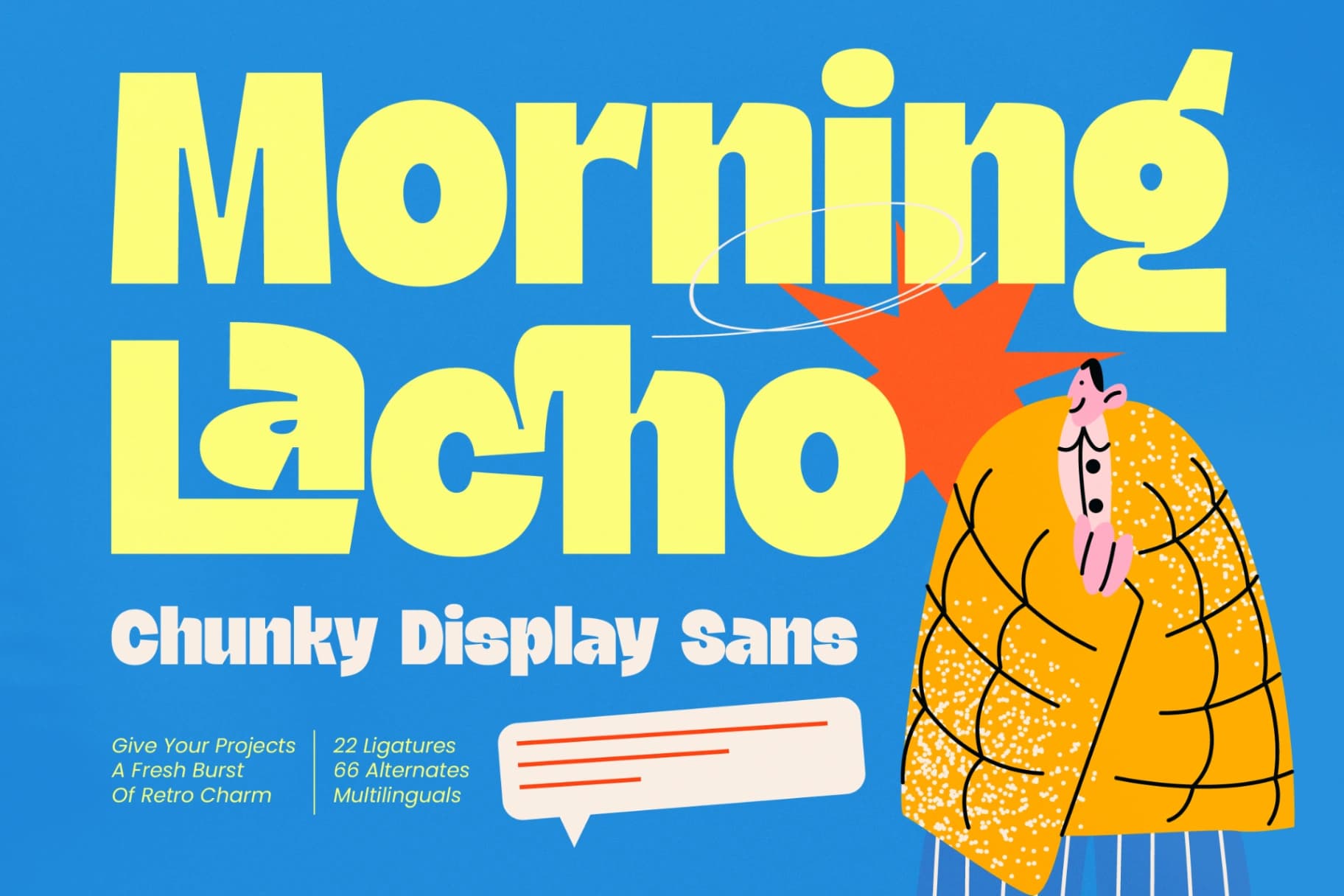 Preview 1 for Morning Lacho - Chunky Display Sans