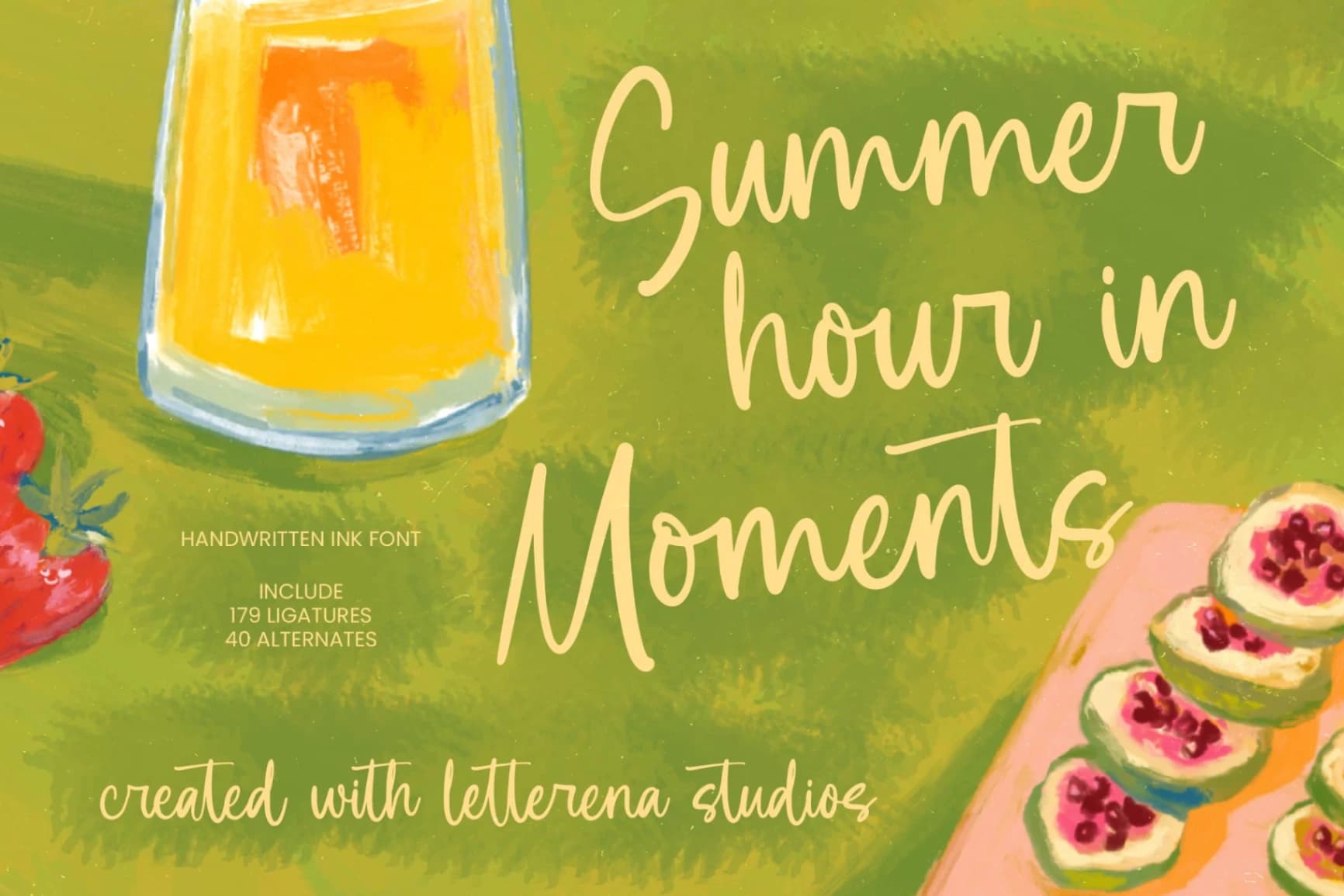 Preview 1 for Summer Moments - Handwritten Ink Font