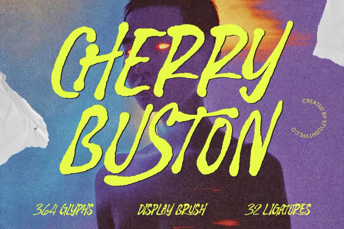 Preview of Cherry Buston - Display Brush font